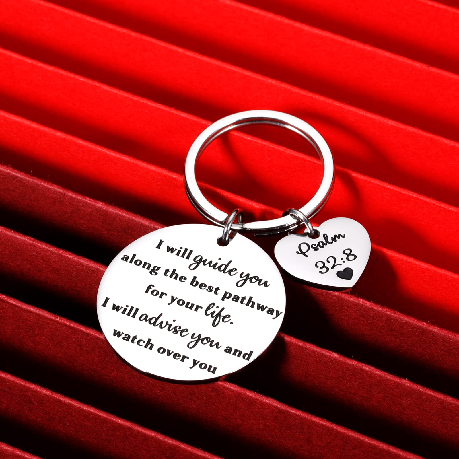 First Communion Gifts for Girls & Boys - Religious Keychain with Bible Verse - Perfect for Easter, Birthday & Church Events