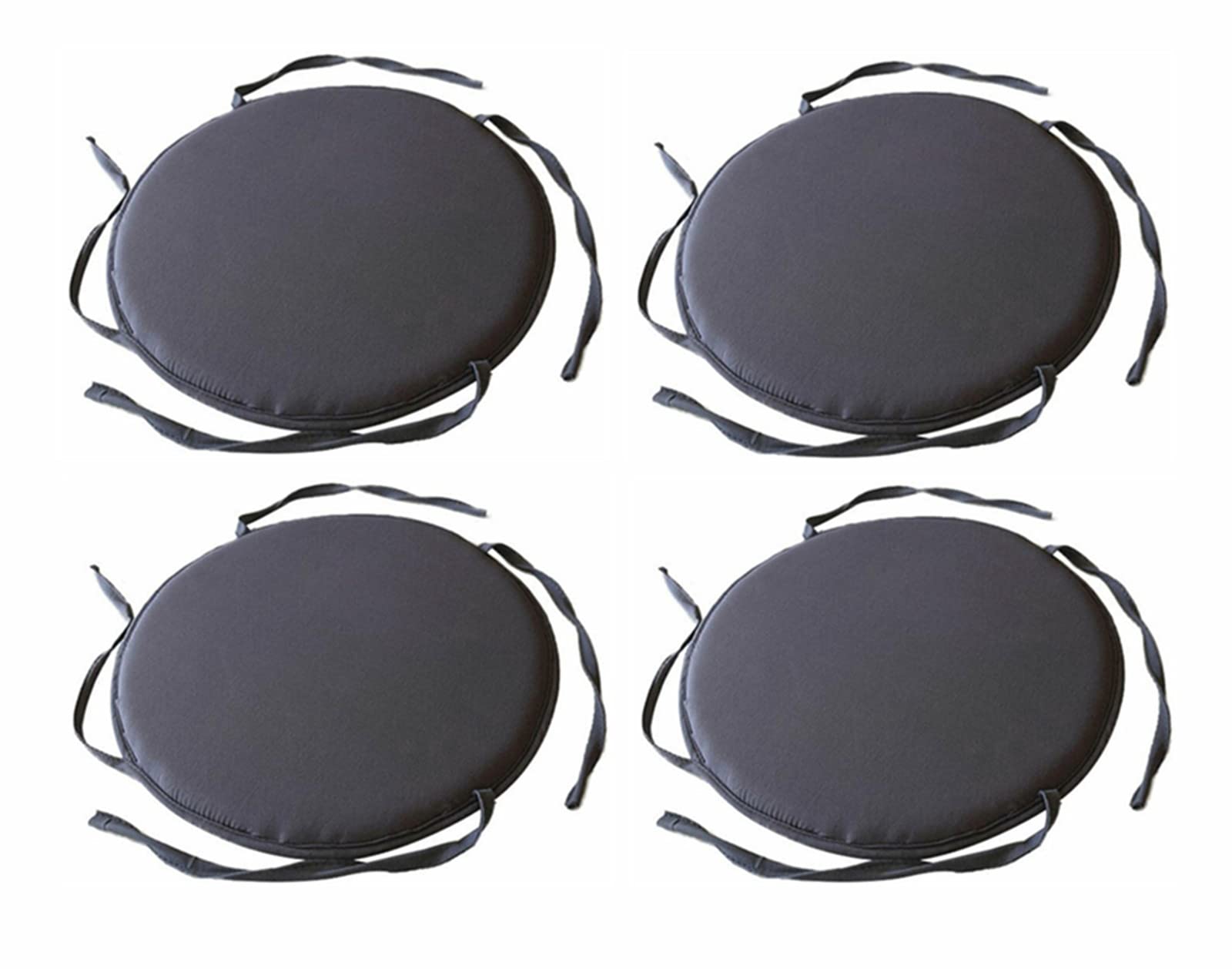 Premium Indoor/Outdoor Round Chair Cushions Set of 4 - 30cm (11.81