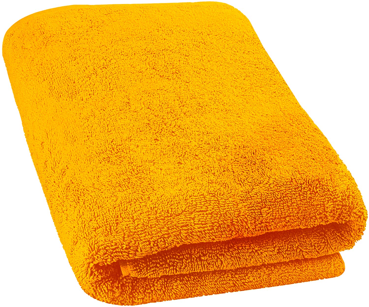 Premium 100% Cotton Bath Sheet Towel - Soft, Absorbent & Quick-Drying - Extra Large 40x70 Inches - Yellow - Perfect for Spa, Beach & Luxury Bathroom Decor