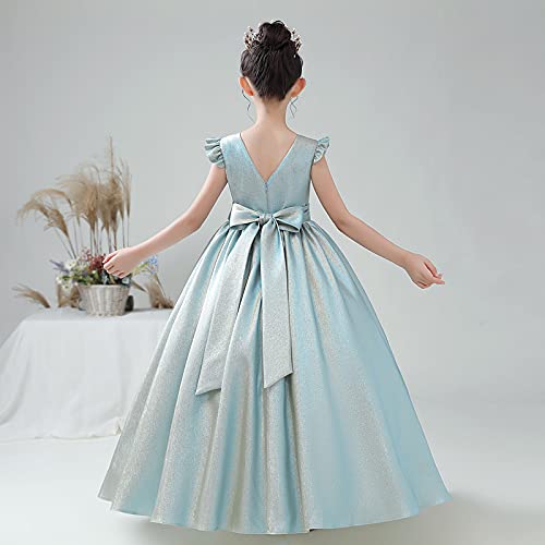 Sparkly Flower Girl Dress for Girls - Shiny Princess Bridesmaid Dress for Christmas, Holiday & Wedding Parties | Perfect for Pageants, Ceremonies & Special Occasions