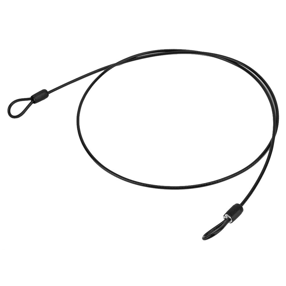 **Heavy Duty Steel Bike Lock Cable - Anti-Theft Bicycle Security Cable with Looped Ends (Black) - Perfect for Outdoor Cycling, Commuting & Bike Storage**