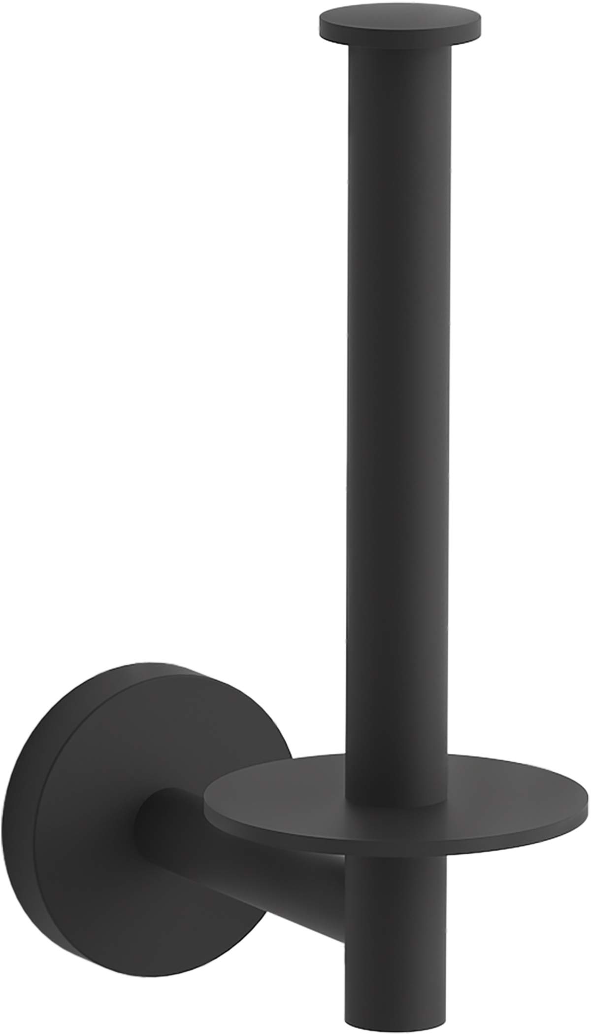Kohler 27293-BL Elate Vertical Toilet Paper Holder - Modern Bathroom Tissue Roll Stand for Home & Commercial Use