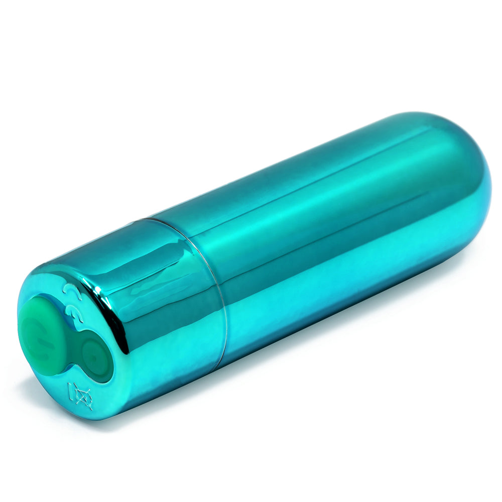 BMS Rechargeable 9-Speed PowerBullet Massager - 6 Vibrating Modes for Muscle Relaxation & Pain Relief - Waterproof Body Massager for Back, Neck, Shoulders - Perfect for Home, Office & Travel Use (Assorted Colors)