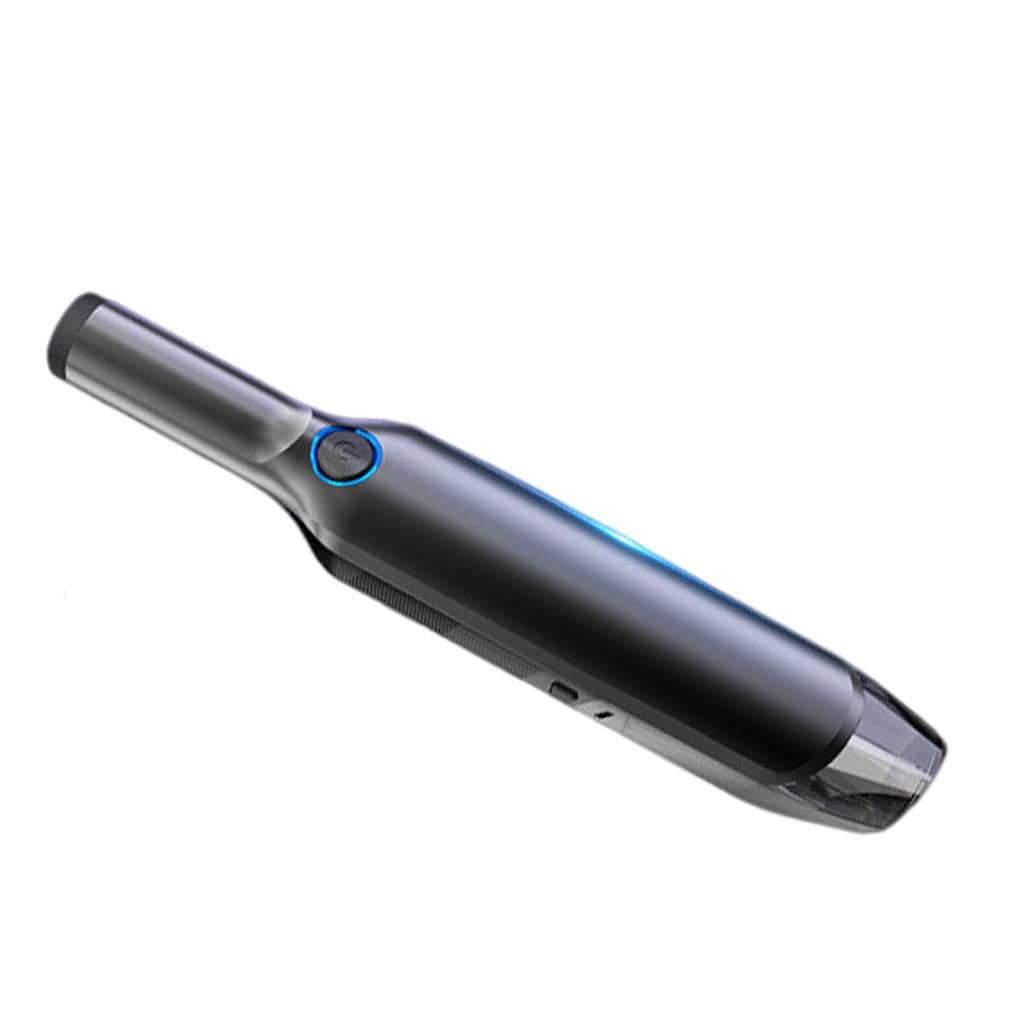 Portable 12V Car Vacuum Cleaner - 5000Pa Powerful Suction Handheld Hoover with Brush & 2 Batteries (14.8 x 2.48inch) - Ideal for Car Seats, Floor Mats & Interior Cleaning