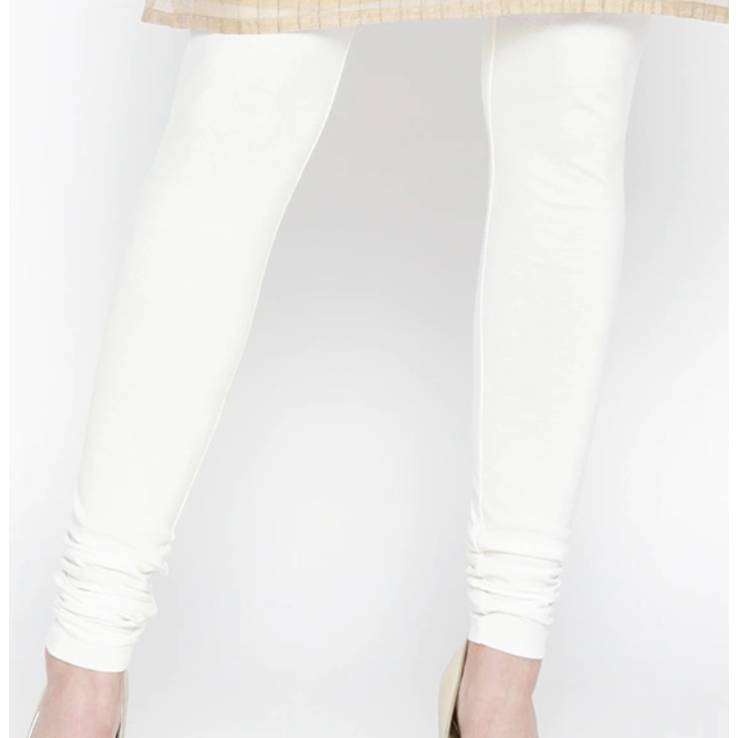 High Waist White Leggings for Women - Soft & Stretchy Yoga Pants, Workout Tights, Lounge & Running Bottoms