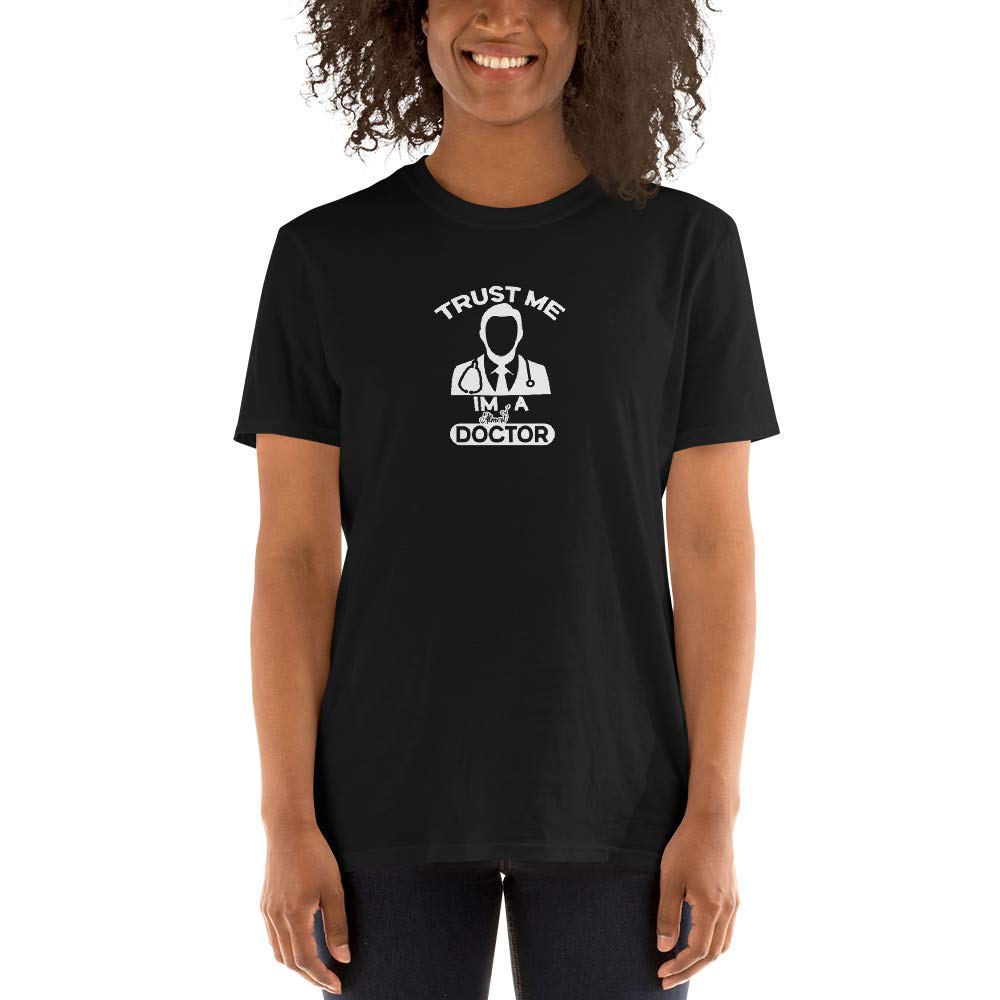 Funny 'Trust Me, I'm Almost a Doctor' Graduation T-Shirt - Class of 2021 Gifts for High School, College, Masters & PhD Grads - Black - Perfect for Graduation Parties & Celebrations