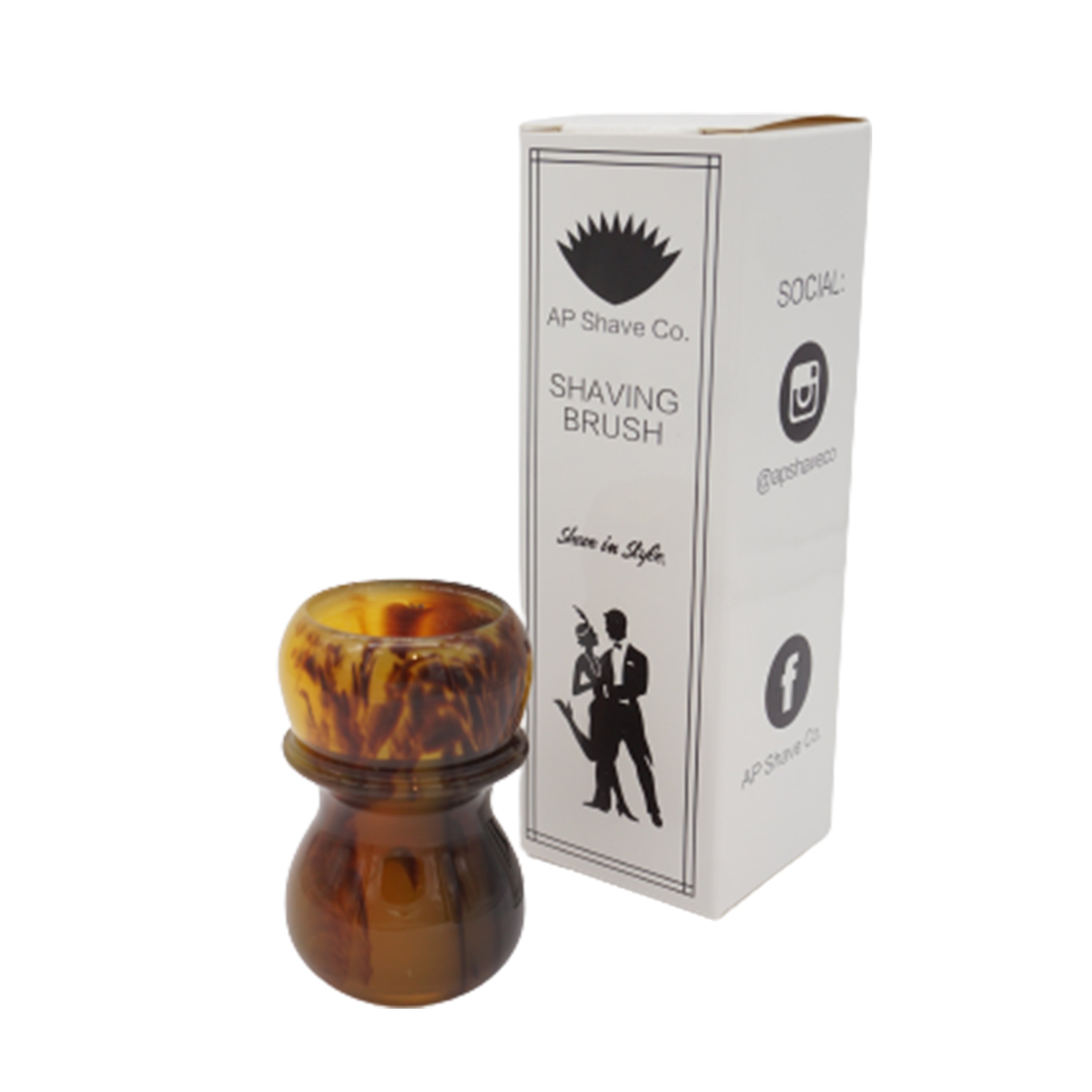 Premium Tortoise Handcrafted Shaving Brush Handle for 28mm & 30mm Knots - Perfect for Wet Shaving & Grooming Gifts
