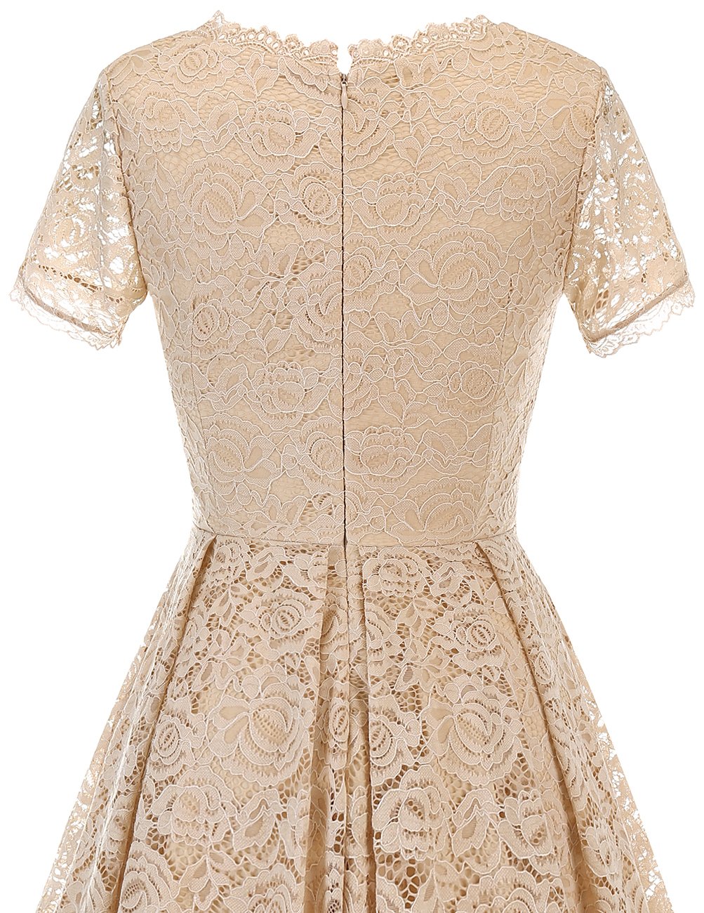 DRESSTELLS Elegant Lace Cocktail Dress | Tea Length Prom Party Dress for Women & Teens | Formal Bridesmaid & Wedding Guest Dress | Perfect for Evening Parties, Dinners & Special Occasions