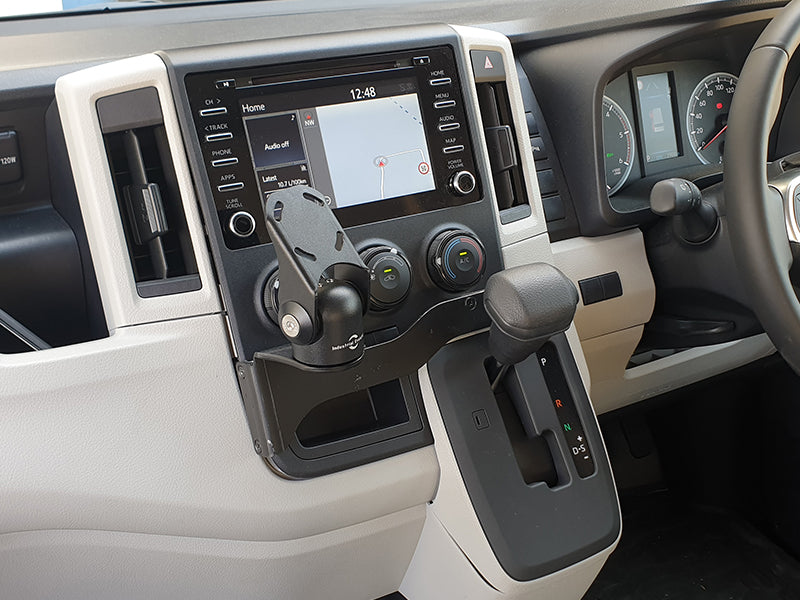 Industrial Evolution InDash Mount for Toyota HiAce (2019+) - Secure Car Phone Holder for GPS Navigation & Hands-Free Calling - Perfect for Delivery Drivers & Road Trips