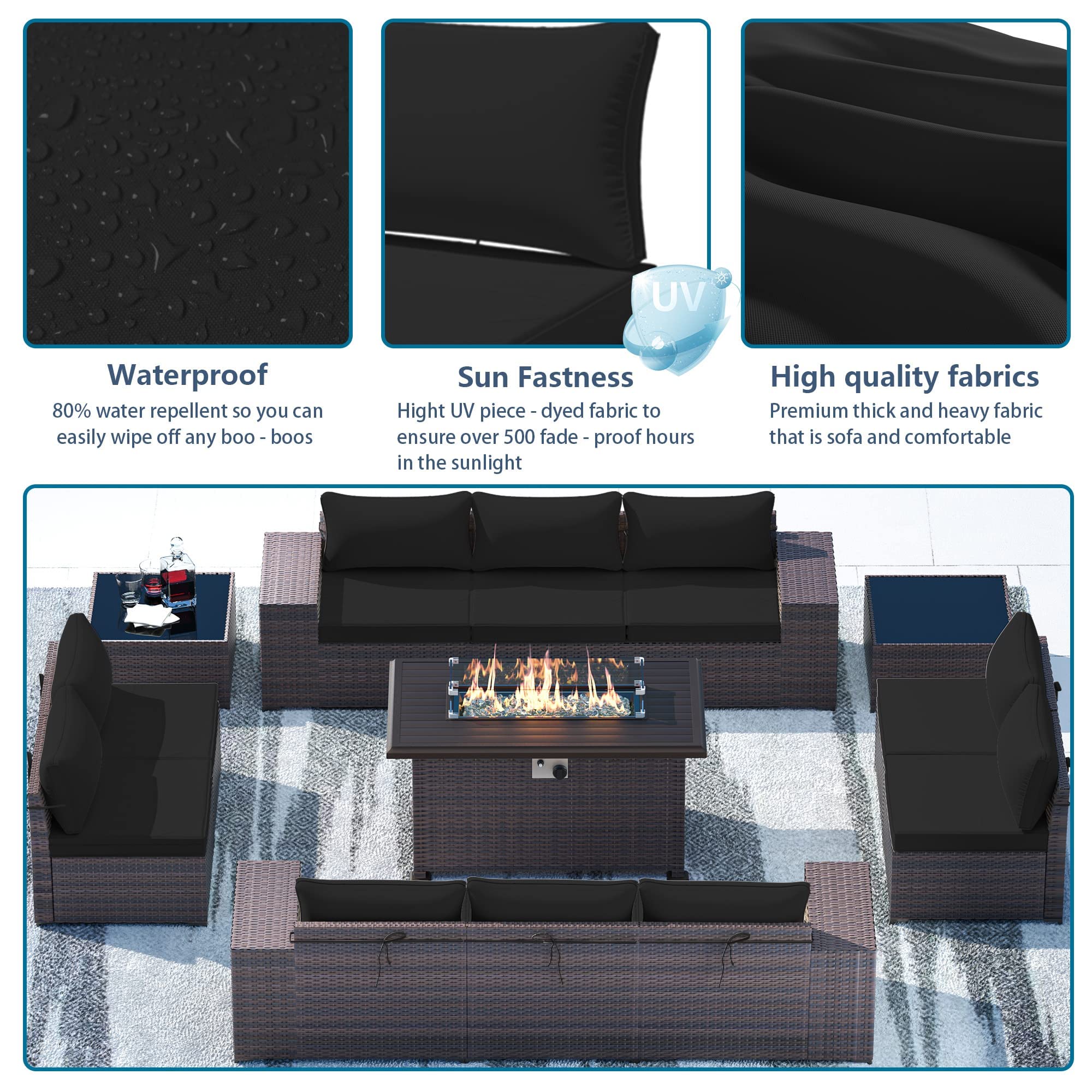 Waterproof Gotland Patio Cushion Covers Replacement - Outdoor Furniture Slipcovers with Zipper for Sofa, Couch & Chair Seats | Durable & Weather-Resistant for Deck, Porch & Garden Use