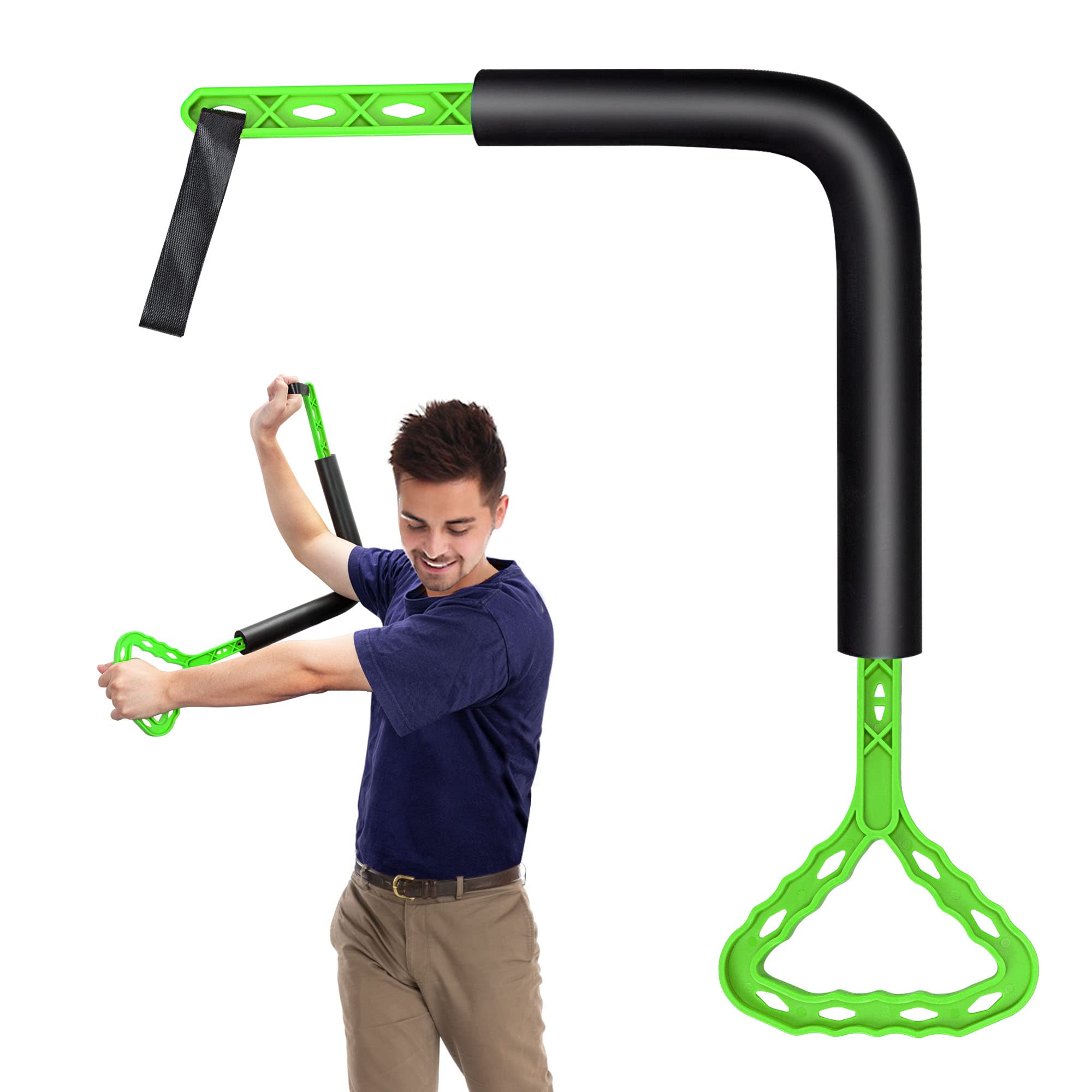 ToVii Golf Swing Trainer Aid - Improve Golf Swing & Posture Correction | Golf Training Equipment for Beginners & Pros | Perfect for Driving Range & Home Practice