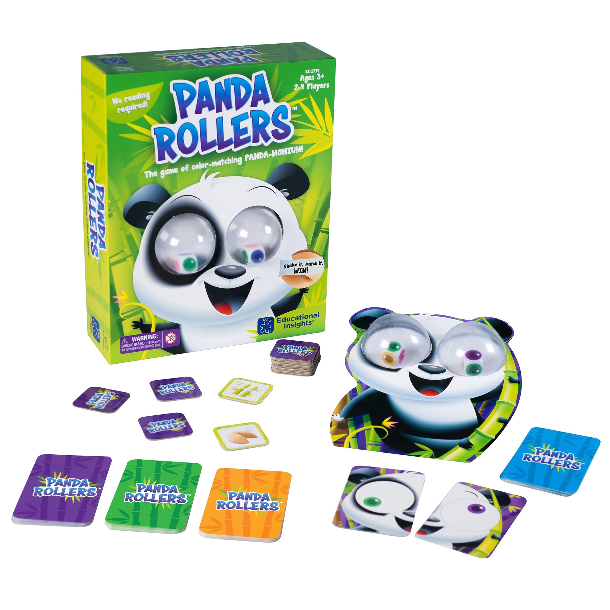 Educational Insights Panda Rollers - STEM Learning Toy for Kids Ages 3+, Fun Preschool Educational Game for Counting & Color Recognition - Perfect for Classroom, Homeschool & Family Game Night