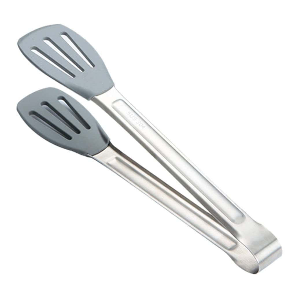 1pc Heat Resistant Food Tongs - Stainless Steel Kitchen Tongs for Cooking, Grilling, Serving Steak, Salad & BBQ - Perfect Kitchen Tool for Restaurants & Home Use