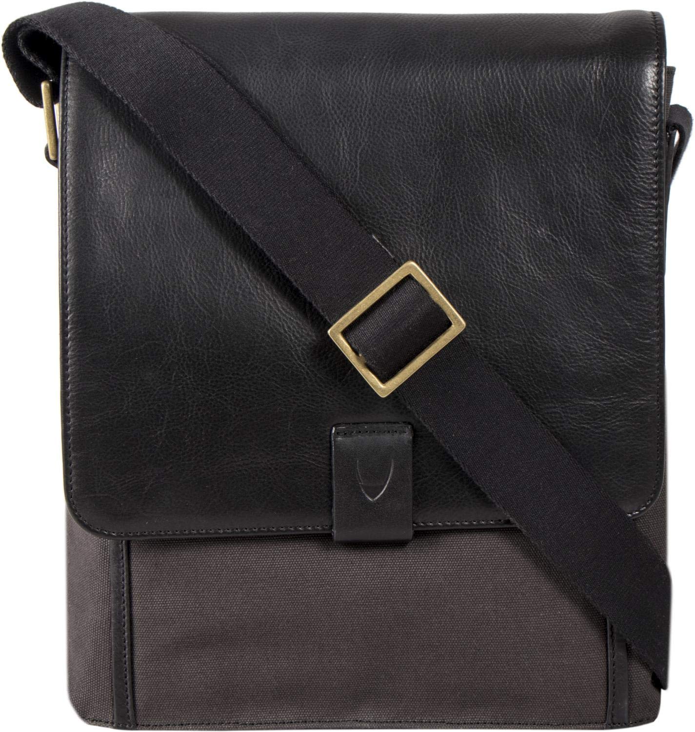 **Hidesign Aiden Genuine Leather Crossbody Bag for Men & Women – Medium Shoulder Messenger Bag, Travel Bag, Fits 10.5