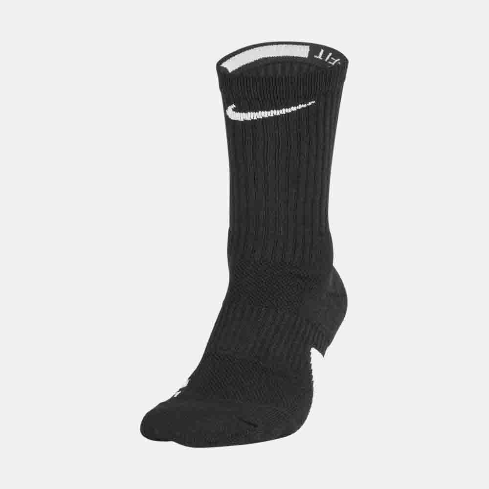 Nike Elite Crew Socks for Men & Women - Moisture-Wicking Athletic Socks for Running, Basketball & Workout - 3 Pack Black/White/Gray (Perfect for Sports, Gym & Everyday Comfort)