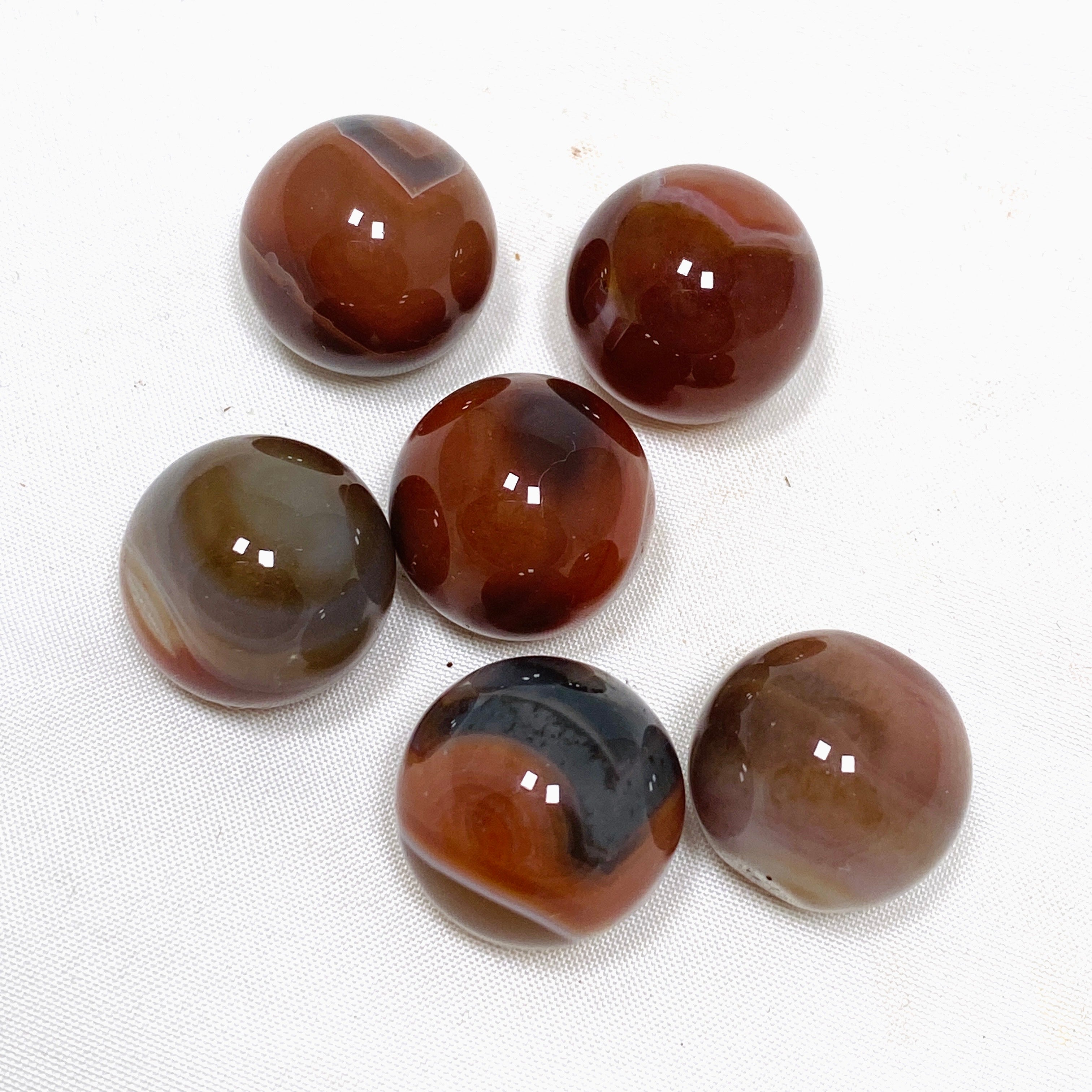 20mm-30mm Mini Spheres Assorted Gemstone Beads for Jewelry Making, DIY Crafts, and Home Decor - Natural Healing Stones for Meditation & Gifts