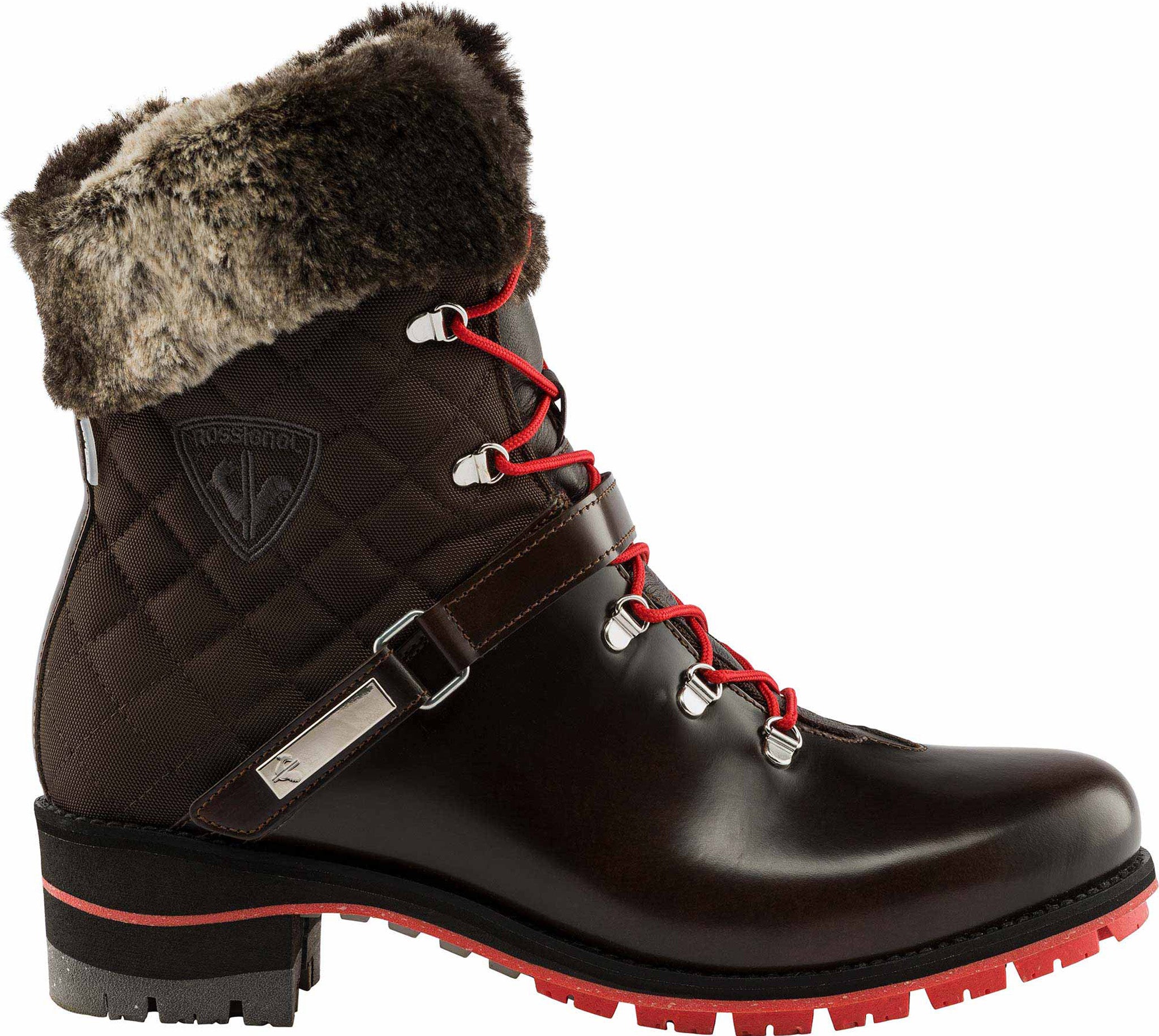 1907 Megeve Boots for Women - Vintage Leather Ankle Boots with Rubber Sole | Comfortable & Stylish Winter Footwear for Outdoor Walking, Hiking and Casual Wear