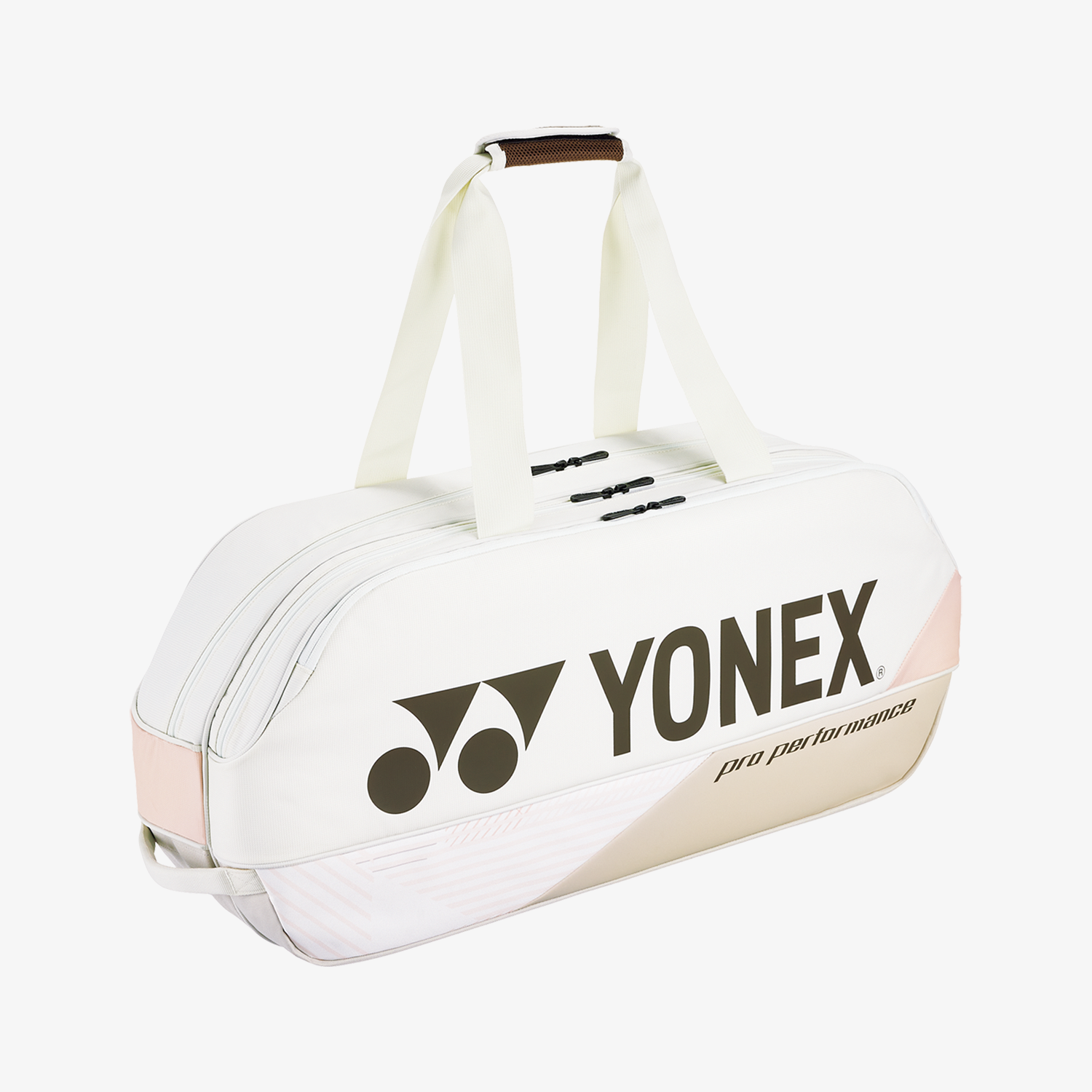 Yonex BA92431WSB Pro Tournament Badminton Tennis Racket Bag 6-Pack Sand Beige - Perfect for Badminton & Tennis Players, Sports Tournaments, and Gym Storage