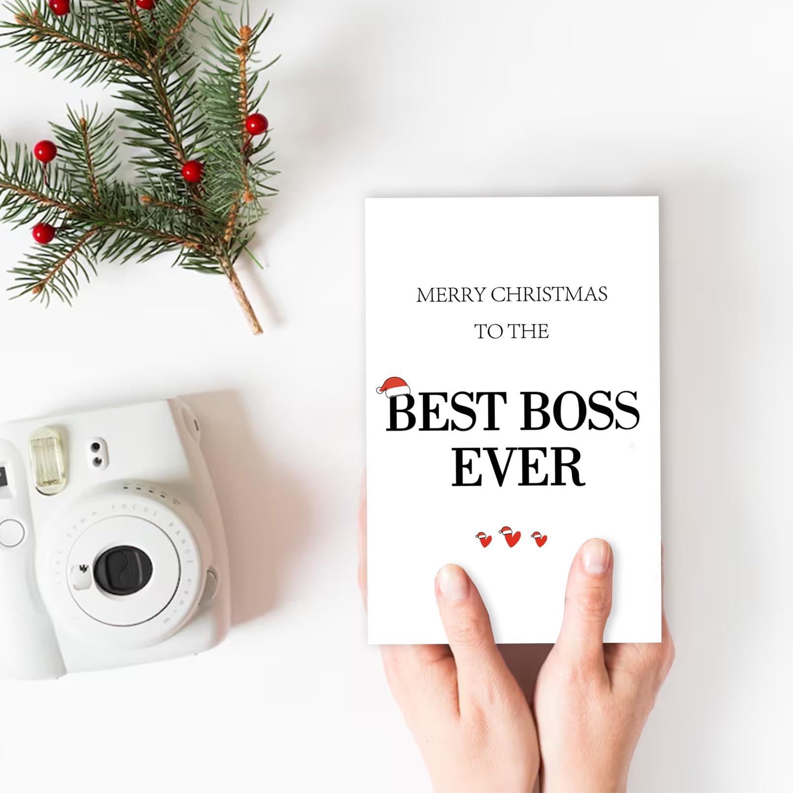 Funny Christmas Cards for Boss & Mentor - Humorous Holiday Greeting Cards for Employees to Gift Their Manager - Best Christmas Card Gifts for Women & Men Bosses - Perfect for Office Celebrations & Holiday Wishes