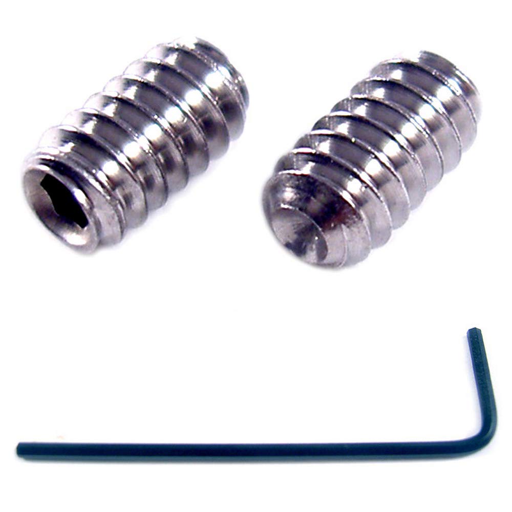M3 x 5mm Stainless Steel Grub Screws Cup Point Set - 10 Pack with 1.5mm Hex Key Wrench (5mm Length) - Perfect for DIY Projects, Machinery Assembly & Electronics Repair