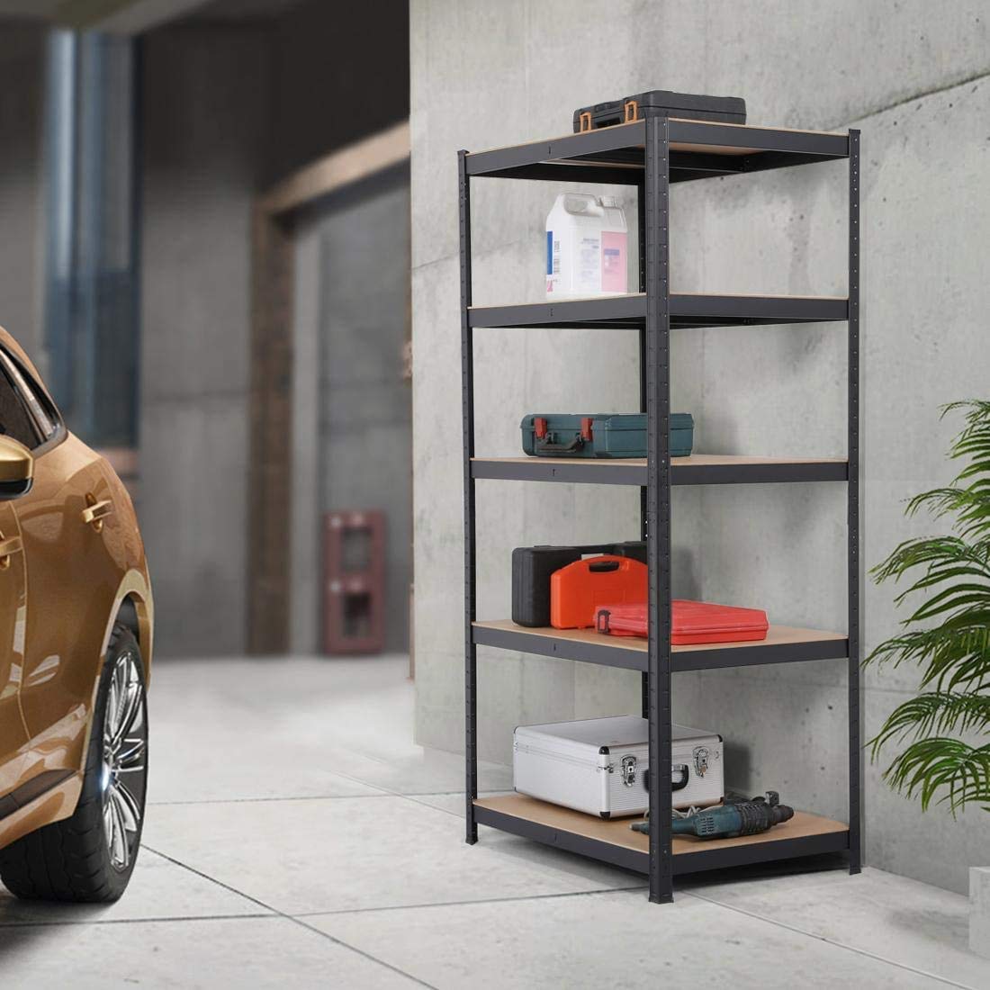 5-Tier Heavy Duty Metal Shelving Unit - 28
