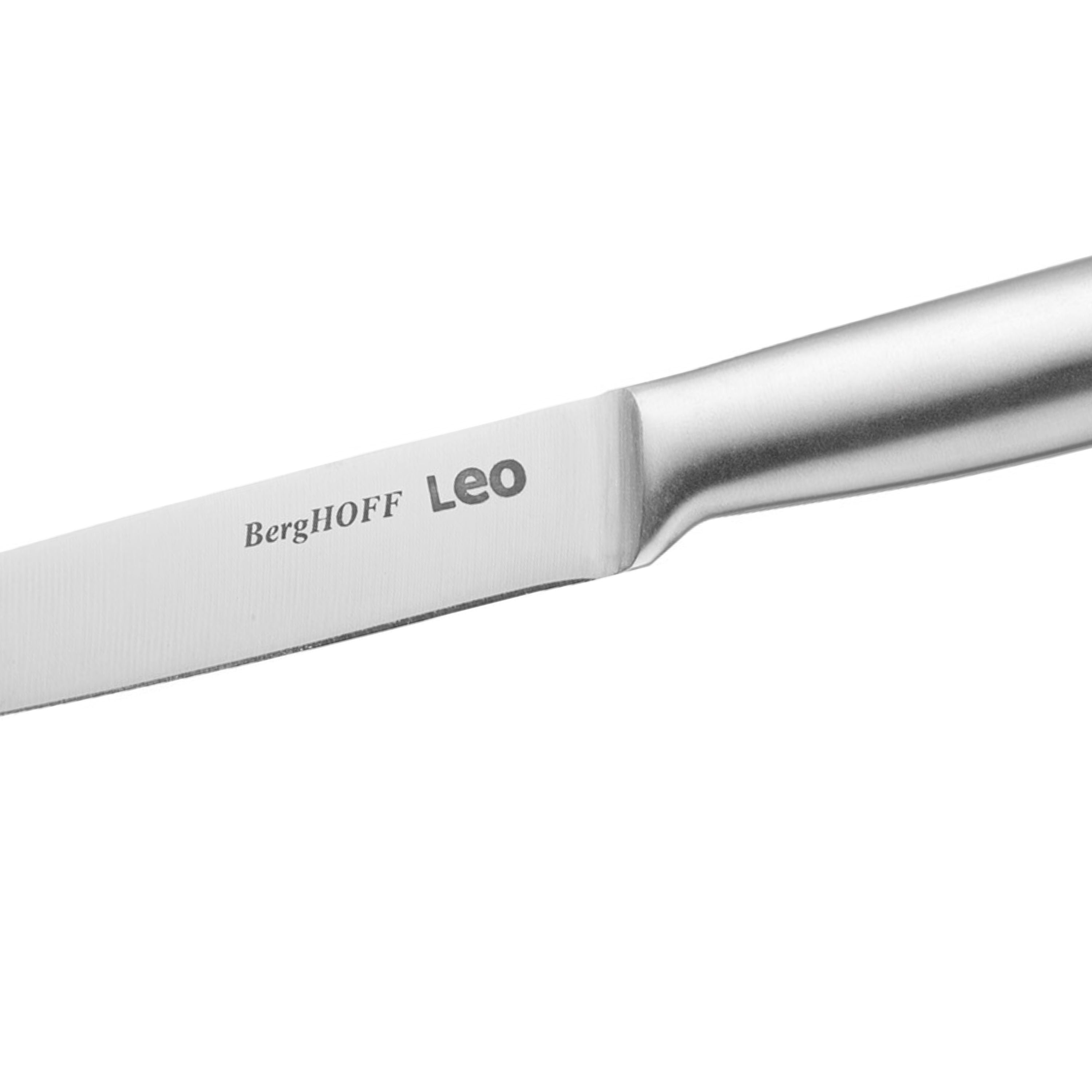 BergHOFF Leo Legacy 5-Inch Stainless Steel Utility Knife - Sharp Kitchen Knife for Slicing, Chopping & Dicing - Perfect for Home Cooking, Camping & Outdoor Adventures