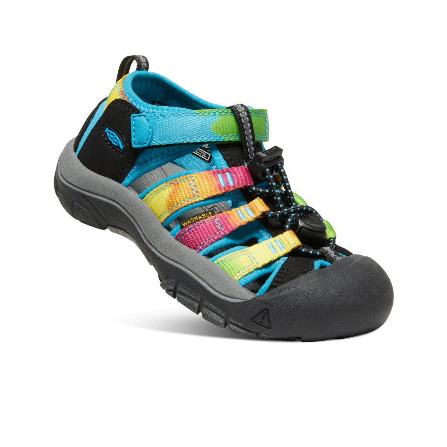 Kids' Newport H2 Sandals - Rainbow Tie Dye Water Shoes for Beach, Pool & Outdoor Play | Comfortable & Quick-Dry Children's Footwear