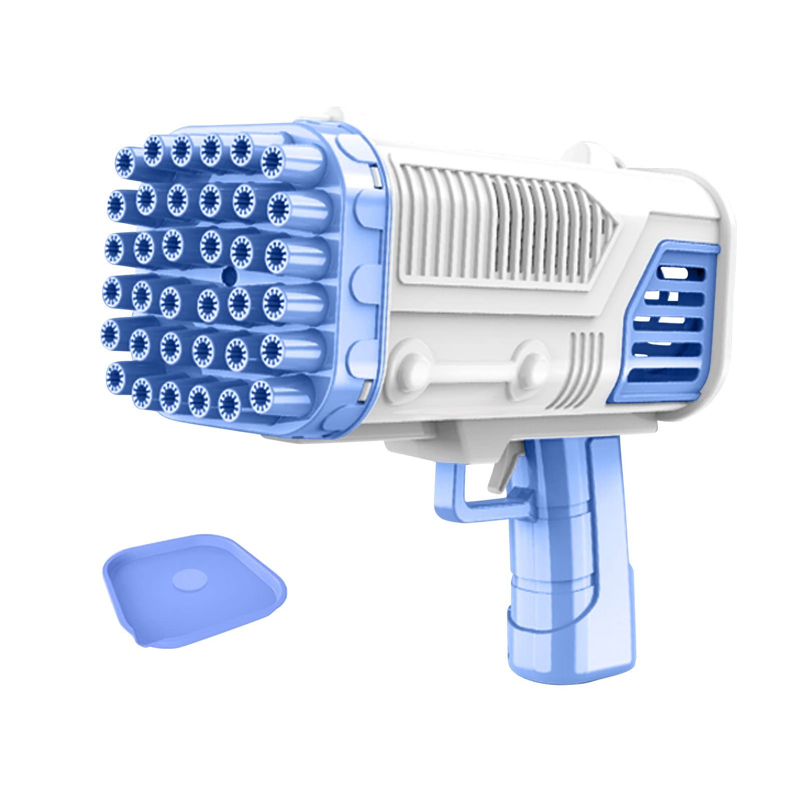 **Automatic Bubble Machine for Kids - 36 Hole Bubble Blower with LED Lights, Outdoor/Indoor Bubble Blowing Toy for Birthday Parties, Backyard Play, and Summer Fun (Blue)**
