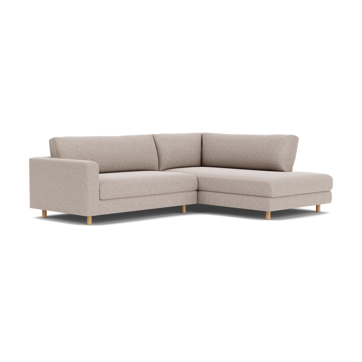 Douglas Fabric Right Corner Sofa - Modern L-Shaped Sectional Couch for Living Room, Small Spaces & Apartments | Comfortable Upholstered Furniture for Family Gatherings & Movie Nights
