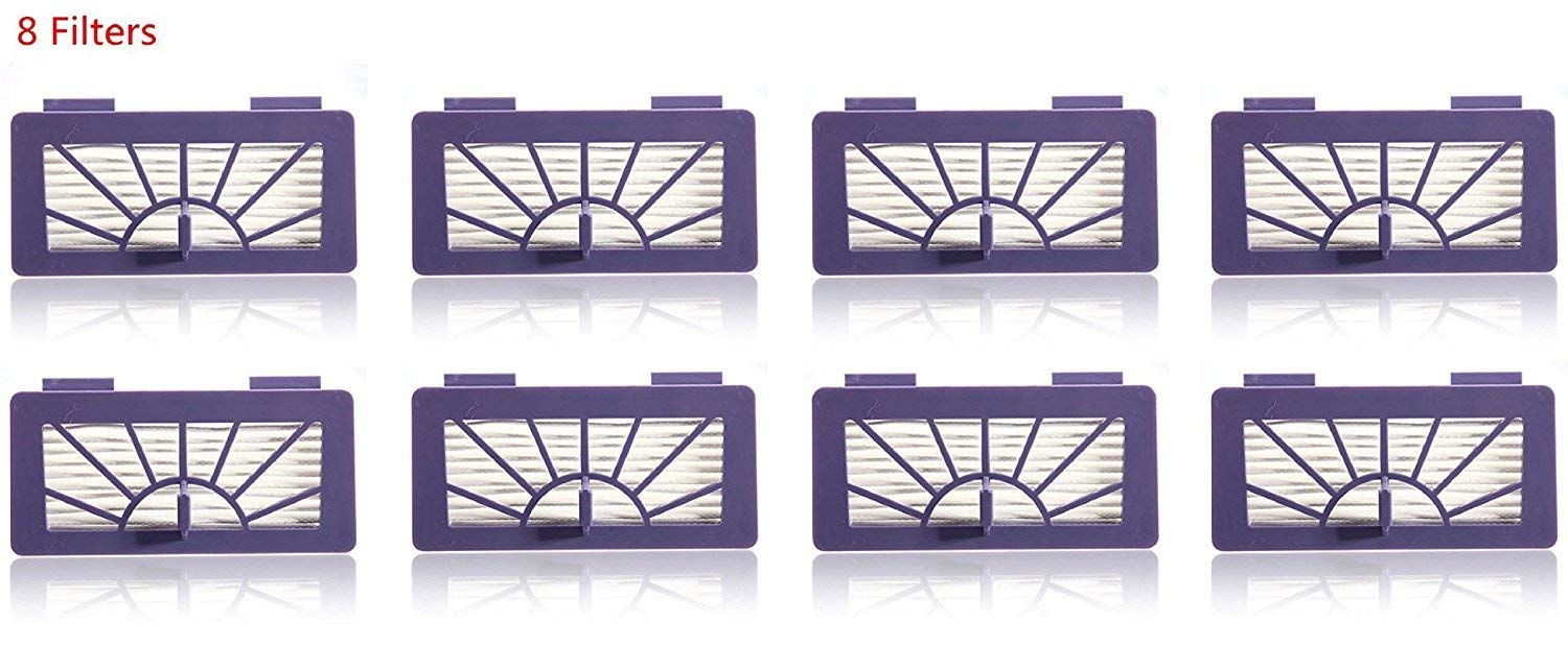 Nispira 8 Pack HEPA Filter Replacement for Neato XV-15 XV-25 XV-21 Vorwerk VR100 Vacuum - High Efficiency Air Purification for Pet Hair, Dust & Allergens - Perfect for Home Cleaning & Allergy Relief