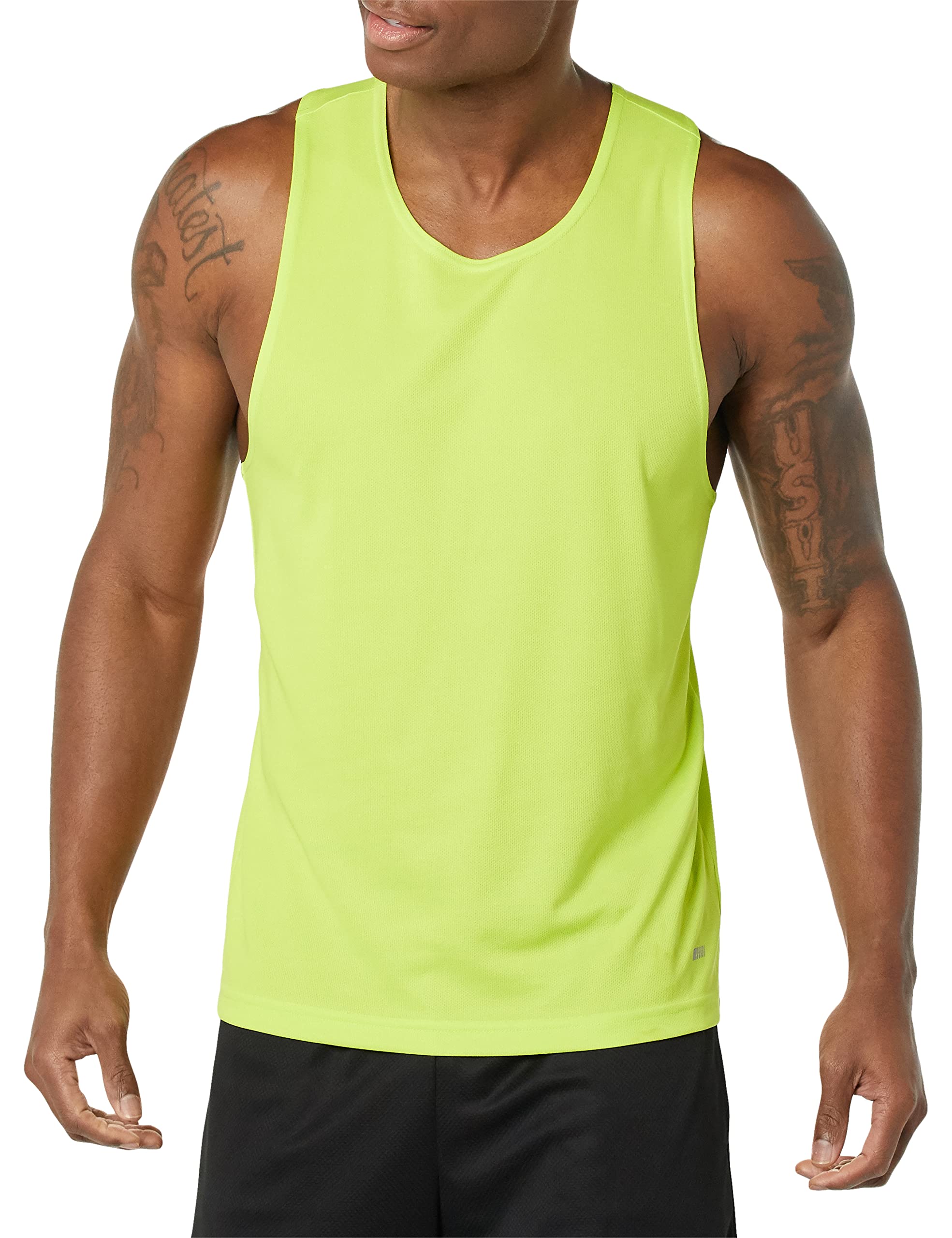 Amazon Essentials Men's Active Performance Tech Racerback Tank - Breathable Workout Shirt for Gym, Running & Sports | Moisture-Wicking Athletic Top for Men