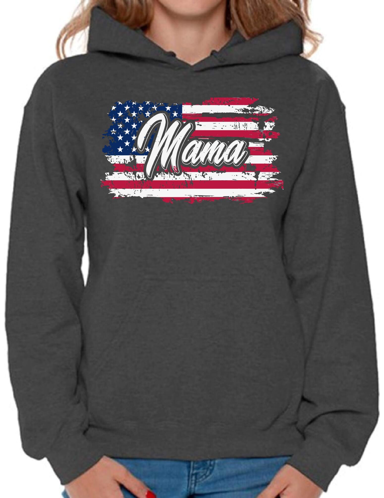 American Flag Hoodie for Women - Patriotic USA Flag Hooded Sweatshirt | Comfortable & Stylish Pullover for 4th of July, Memorial Day & National Pride Events