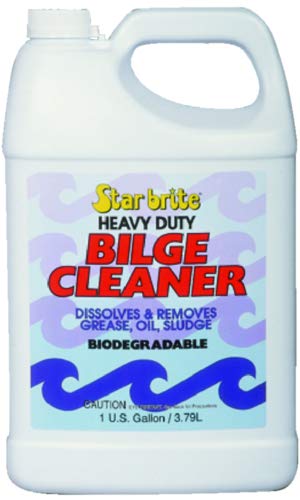 Star Brite 80500 Marine Bilge Cleaner - 1 Gallon Concentrated Formula for Boat Engine & Bilge Cleaning | Removes Oil, Grease & Grime | Safe for Fiberglass & Metal Surfaces | Ideal for Boats, Yachts & Marine Equipment Maintenance