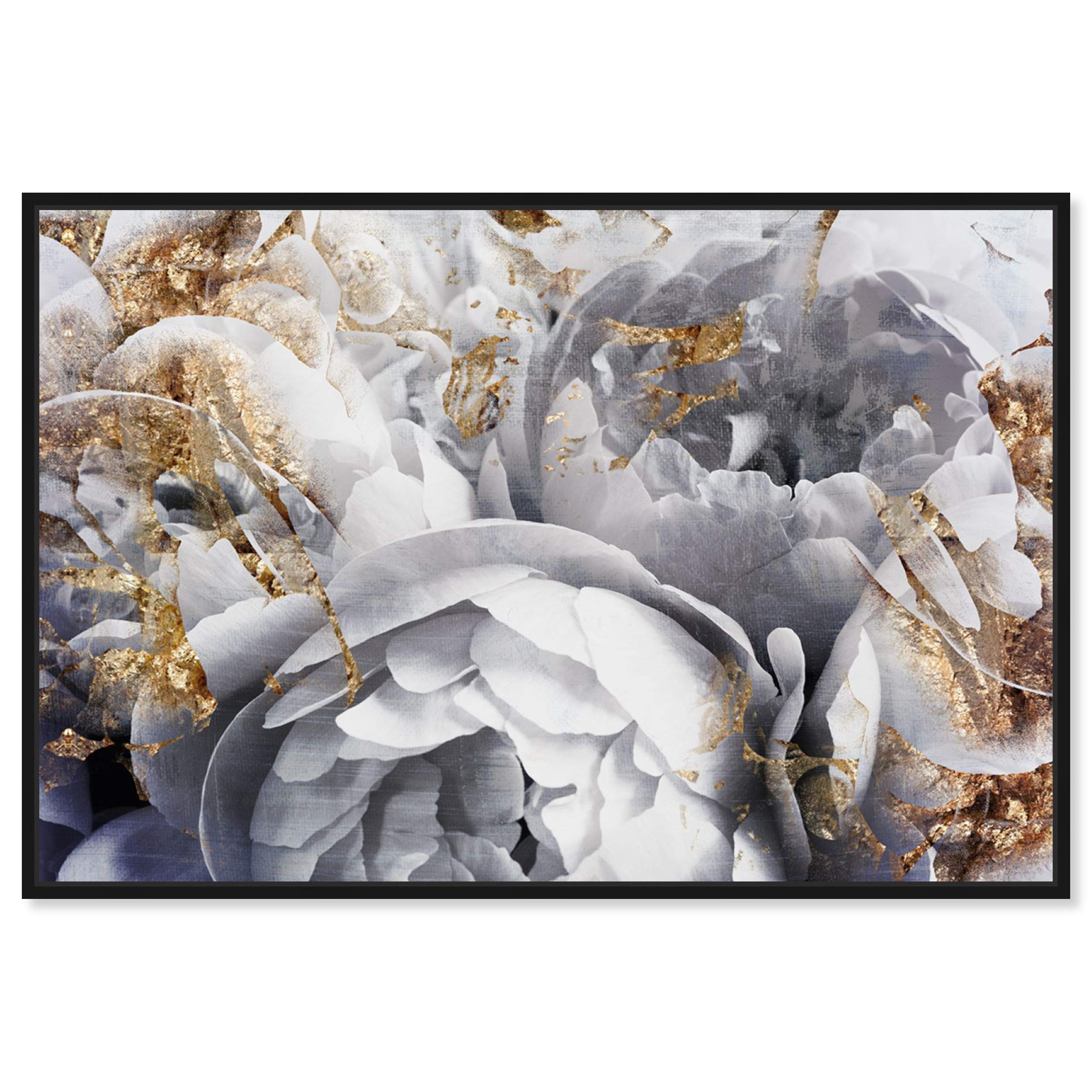 Floral and Botanical Framed Wall Art Canvas Prints - 'Her Peony Garden' Home Decor for Living Room, Bedroom & Office | Ready-to-Hang Nature Inspired Wall Decor