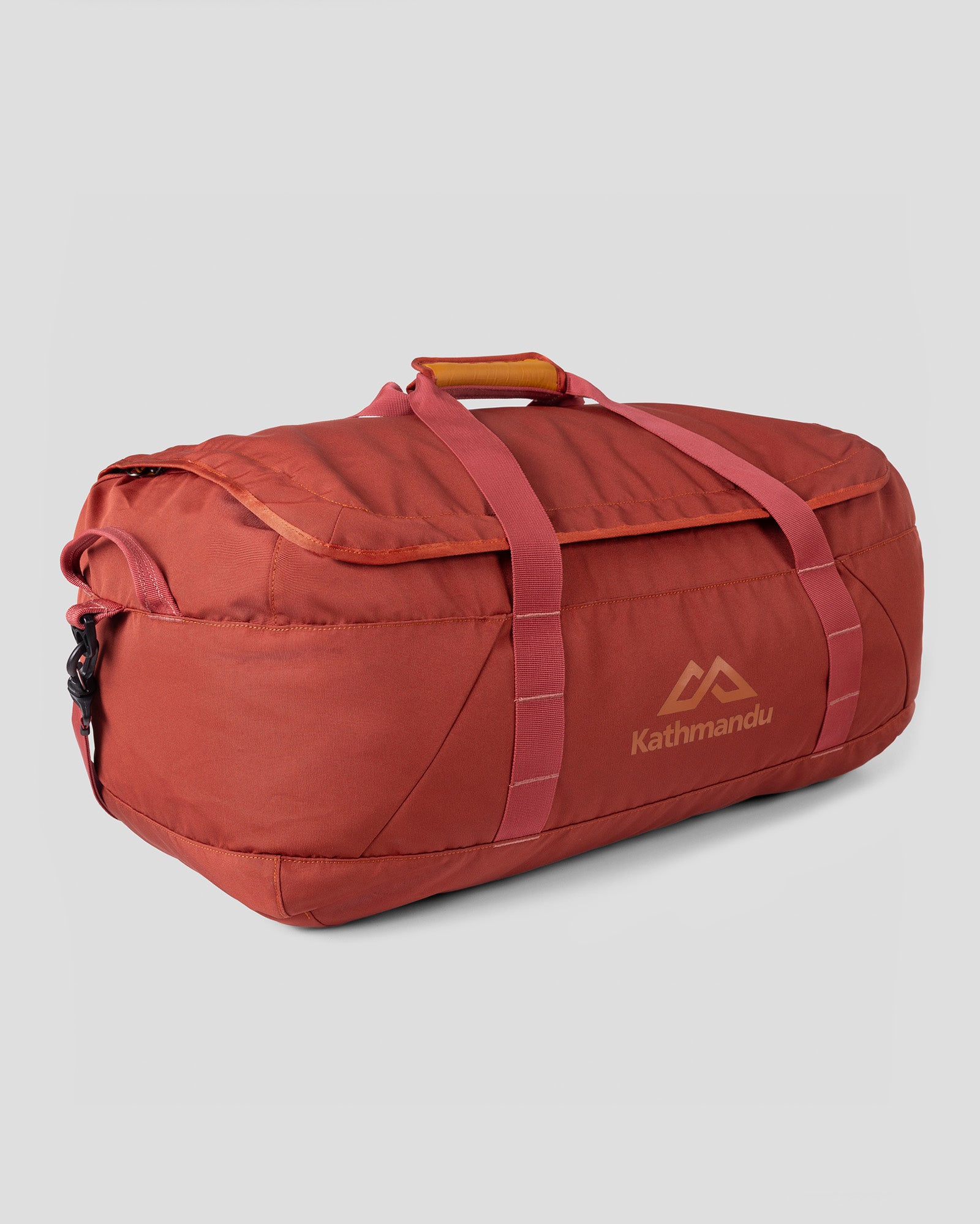 70L Indus Base Duffel Bag - Durable Redwood Travel Duffel for Camping, Hiking & Gym - Water-Resistant Large Capacity Carry-On Luggage
