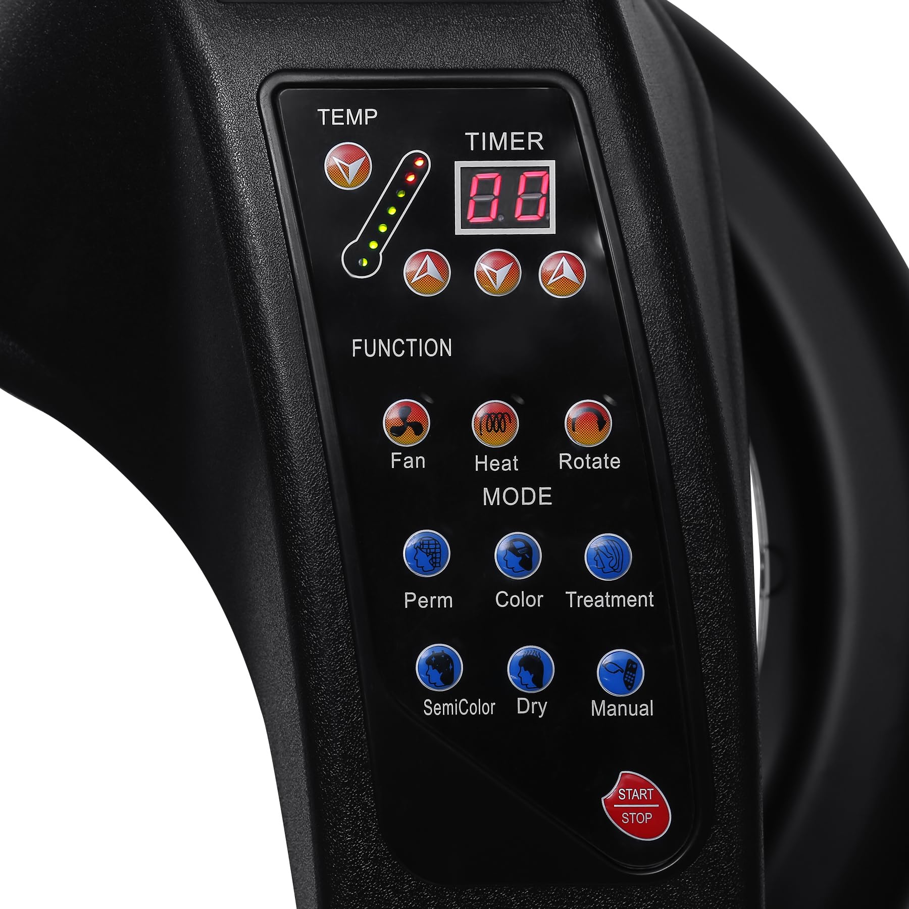 Samger 3-in-1 Professional Orbiting Hair Dryer & Hair Color Processor - 110V 950W Adjustable Height Salon Hair Dryer with Wheels - Black | Perfect for Salon, Spa & Home Hair Styling, Perming & Color Processing