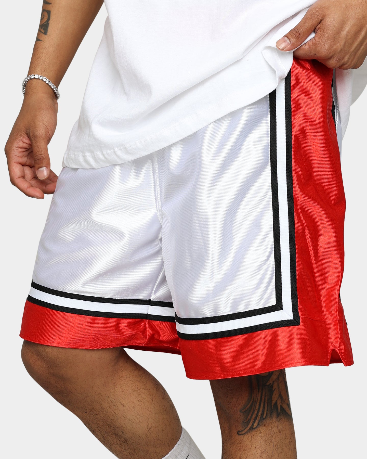 19Nine UNLV Legacy Basketball Shorts for Men - White - Perfect for Gym, Workouts, and Casual Wear