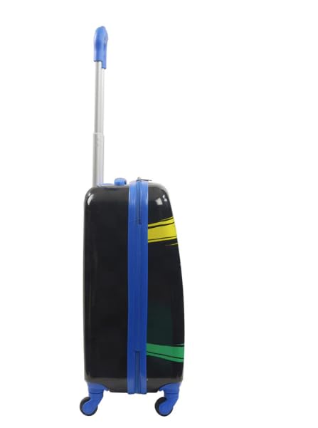 FUL Unisex Hot Wheels 20.5 Inch Carry On Rolling Luggage - Lightweight Hardshell Spinner Suitcase with 360° Wheels (Blue) | Perfect for Air Travel, Business Trips & Weekend Getaways