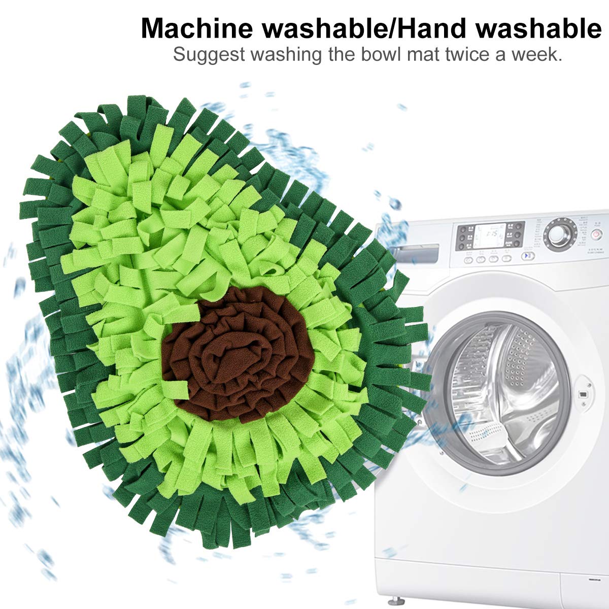 Durable Dog Snuffle Mat - Slow Feeding Pad for Pet Nosework Training & Mental Stimulation | Encourages Natural Foraging Skills, Interactive Puzzle Toy for Dogs | Perfect for Stress Relief, Mealtime Enrichment & Indoor Play