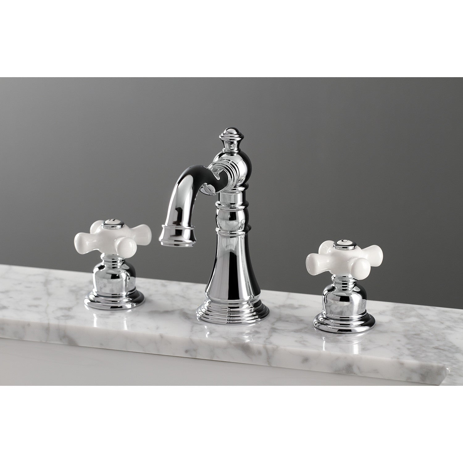 American Classic FSC1971PX 3-Hole Widespread Bathroom Faucet with Pop-Up Drain - Polished Chrome Finish - Perfect for Modern Bathroom Vanities and Powder Rooms