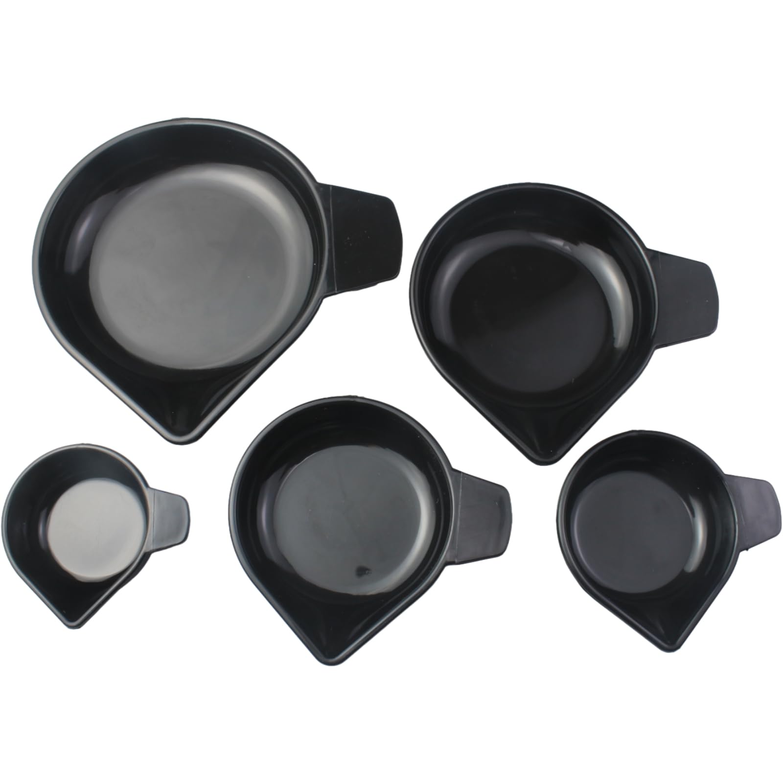 5 Pcs Plastic Weighing Dishes with Narrow Spout - Scale Pans for Food, Jewelry & Lab Use - Perfect for Powder, Liquid Measurement & Laboratory Supplies | Kitchen, Jewelry Making & Scientific Experiments