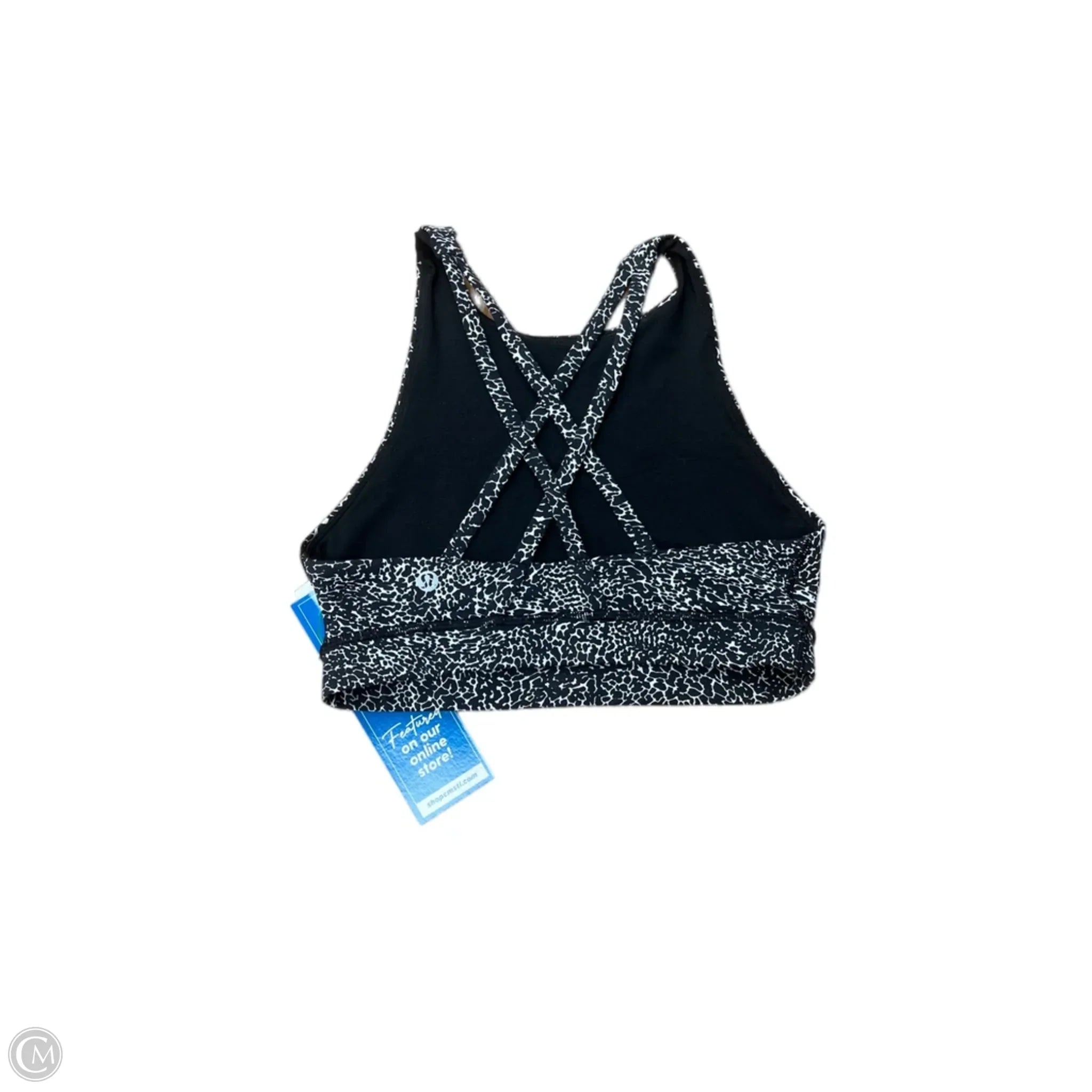 Lululemon Black & White Athletic Bra Size 4 - High Support Workout Sports Bra for Running, Yoga & Gym