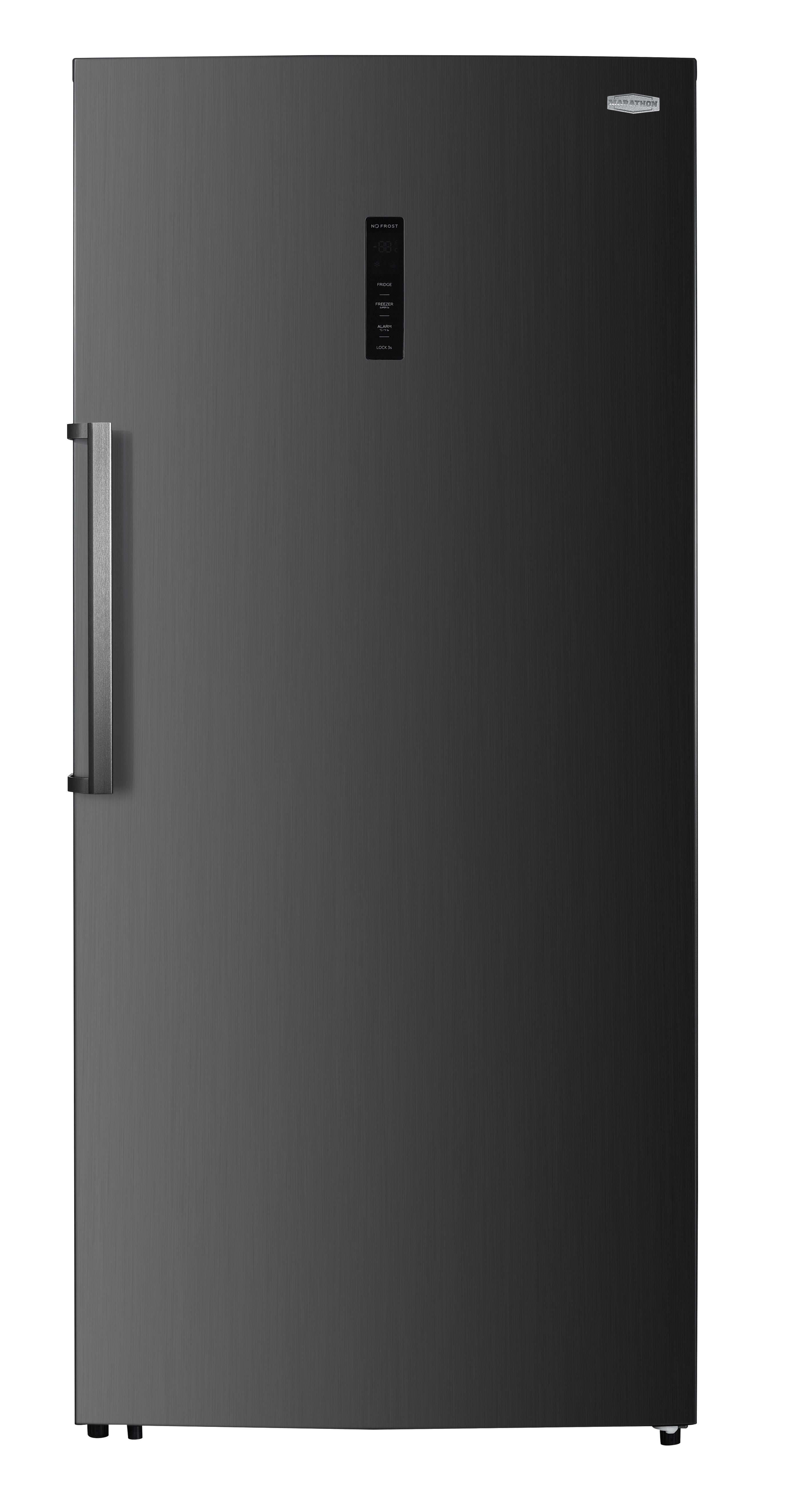 Marathon 21.2 cu.ft. Black Steel Commercial Refrigerator Freezer - Energy Efficient MFF212BLS Model for Restaurants, Grocery Stores & Home Use