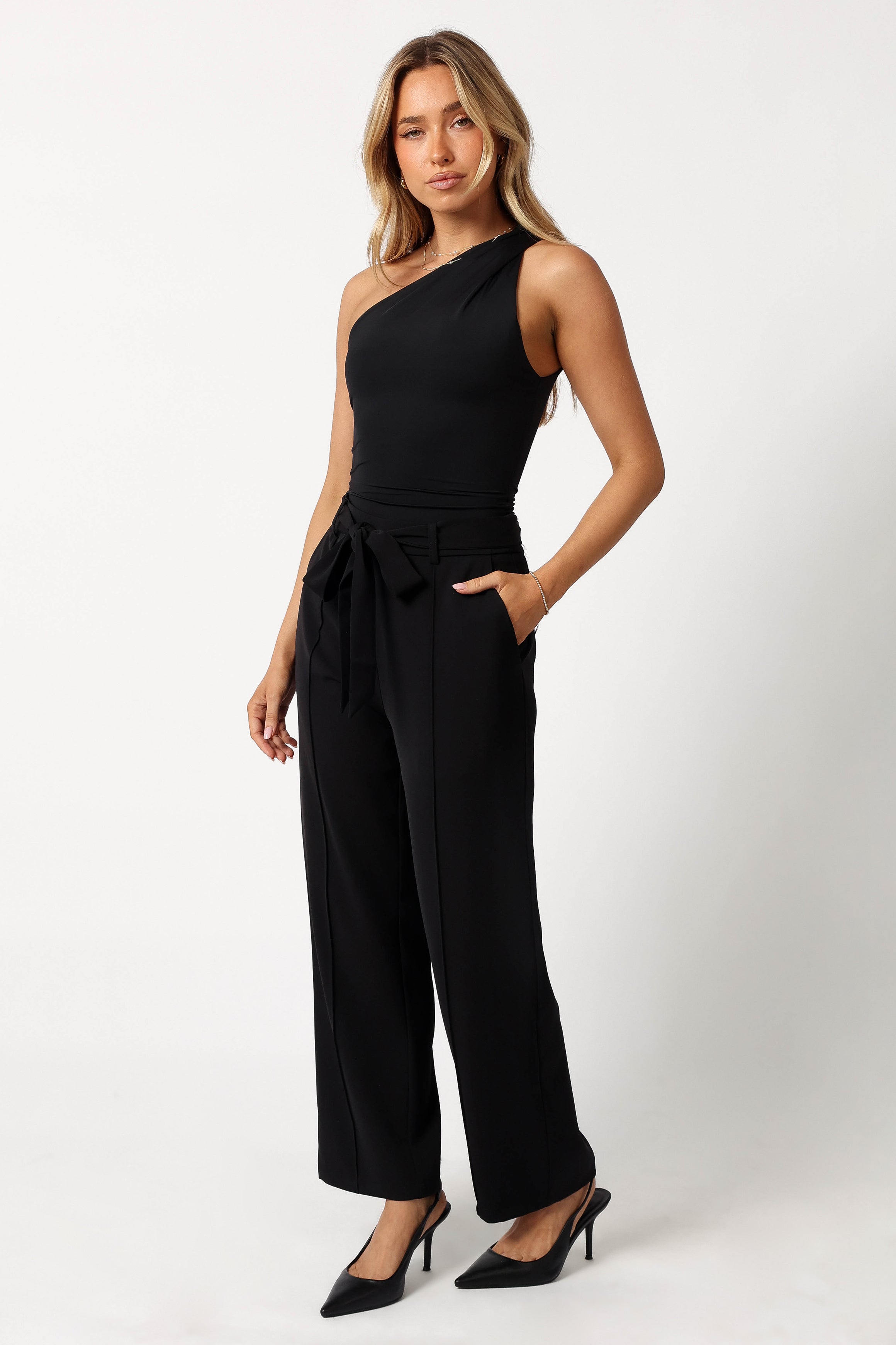 Averie High-Waisted Black Pants for Women - Comfortable Stretchy Office Work Pants, Perfect for Business Casual & Everyday Wear