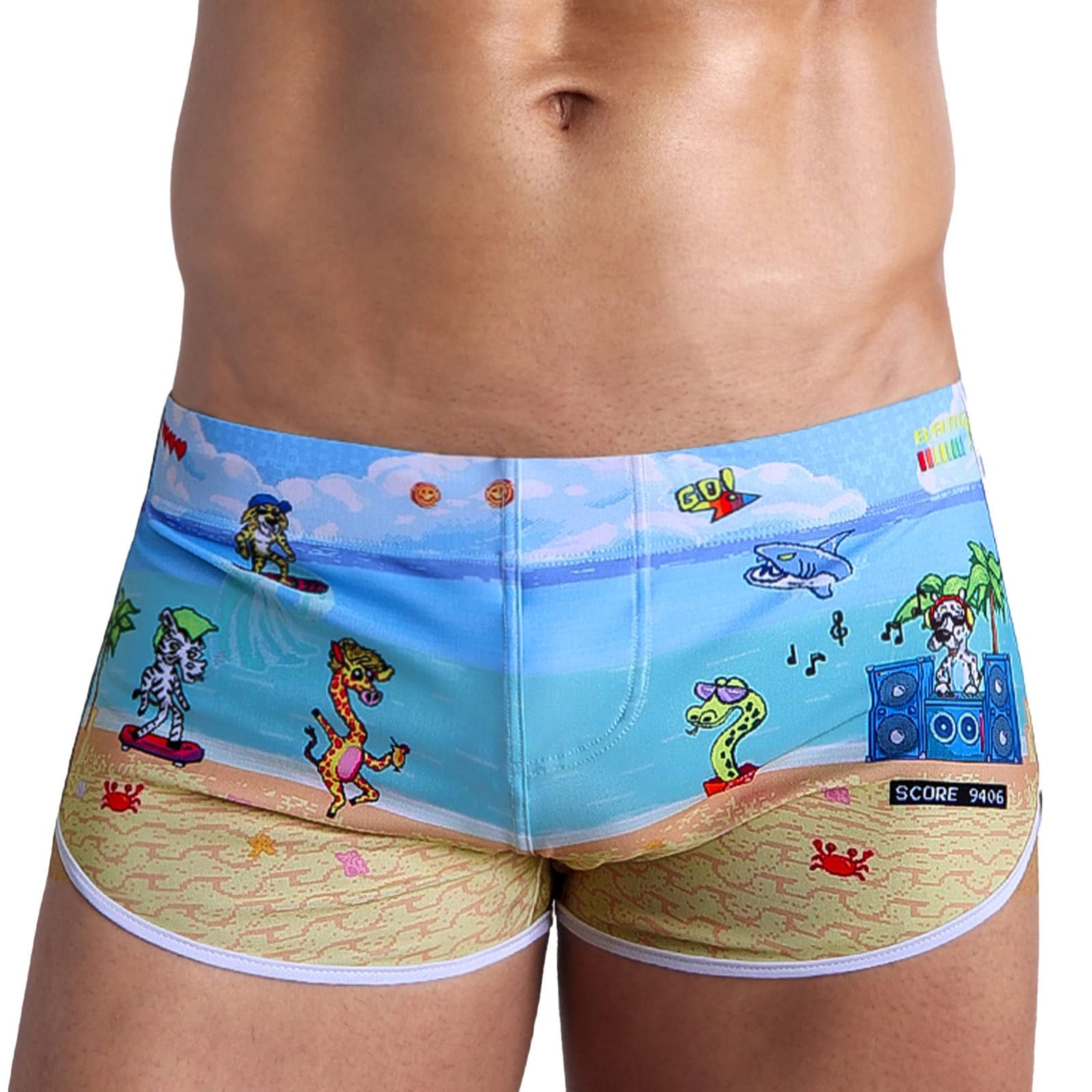 Bang Men's Swimwear - Quick-Dry Swim Shorts with Sexy Retro Fit - Perfect for Beach, Pool & Summer Vacations