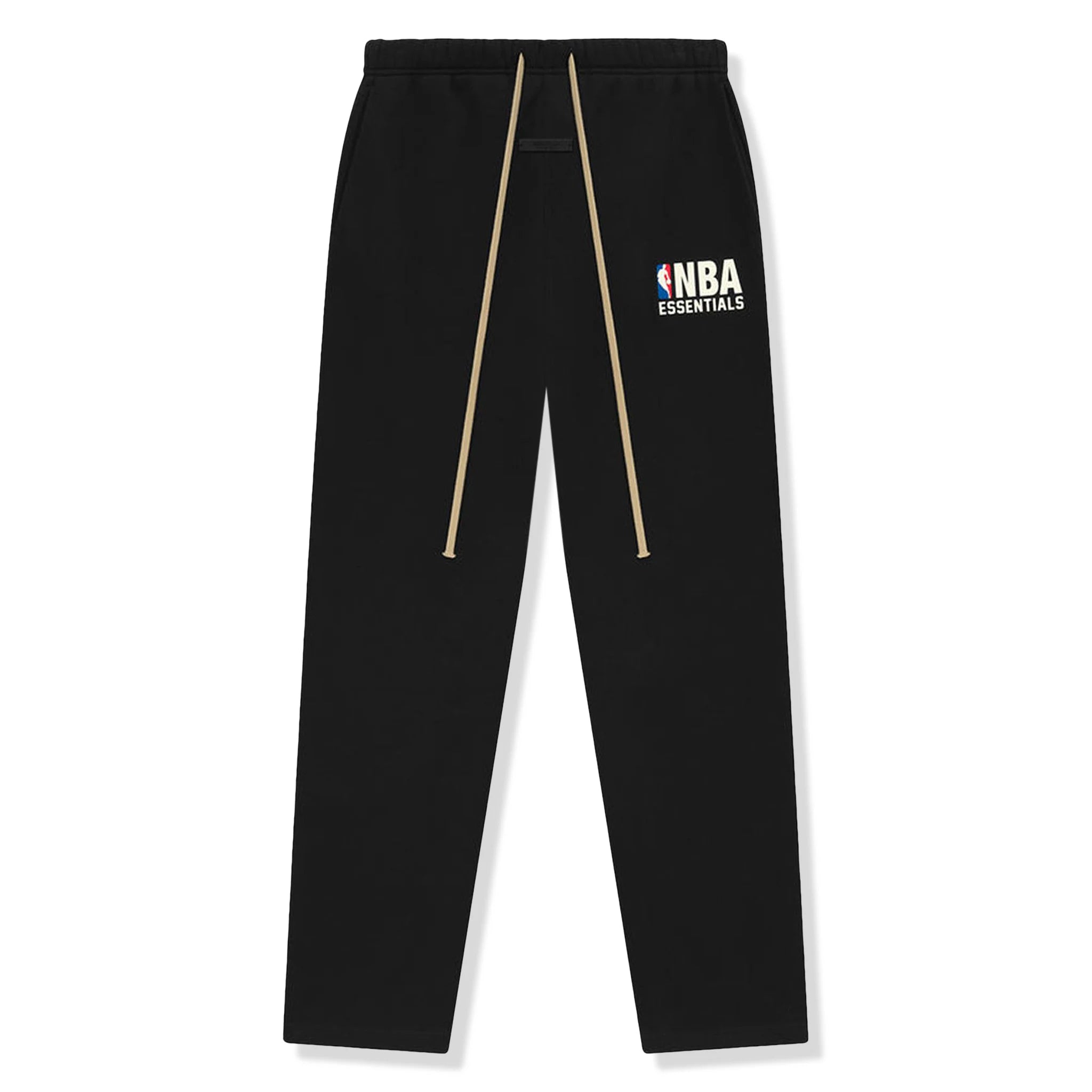 Fear of God Essentials x NBA Relaxed Fit Black Sweatpants for Men - Casual Lounge Pants for Basketball Fans & Streetwear Style