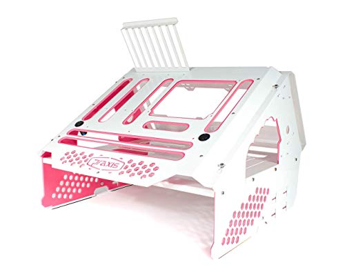 White W/Solid Light Pink Accents