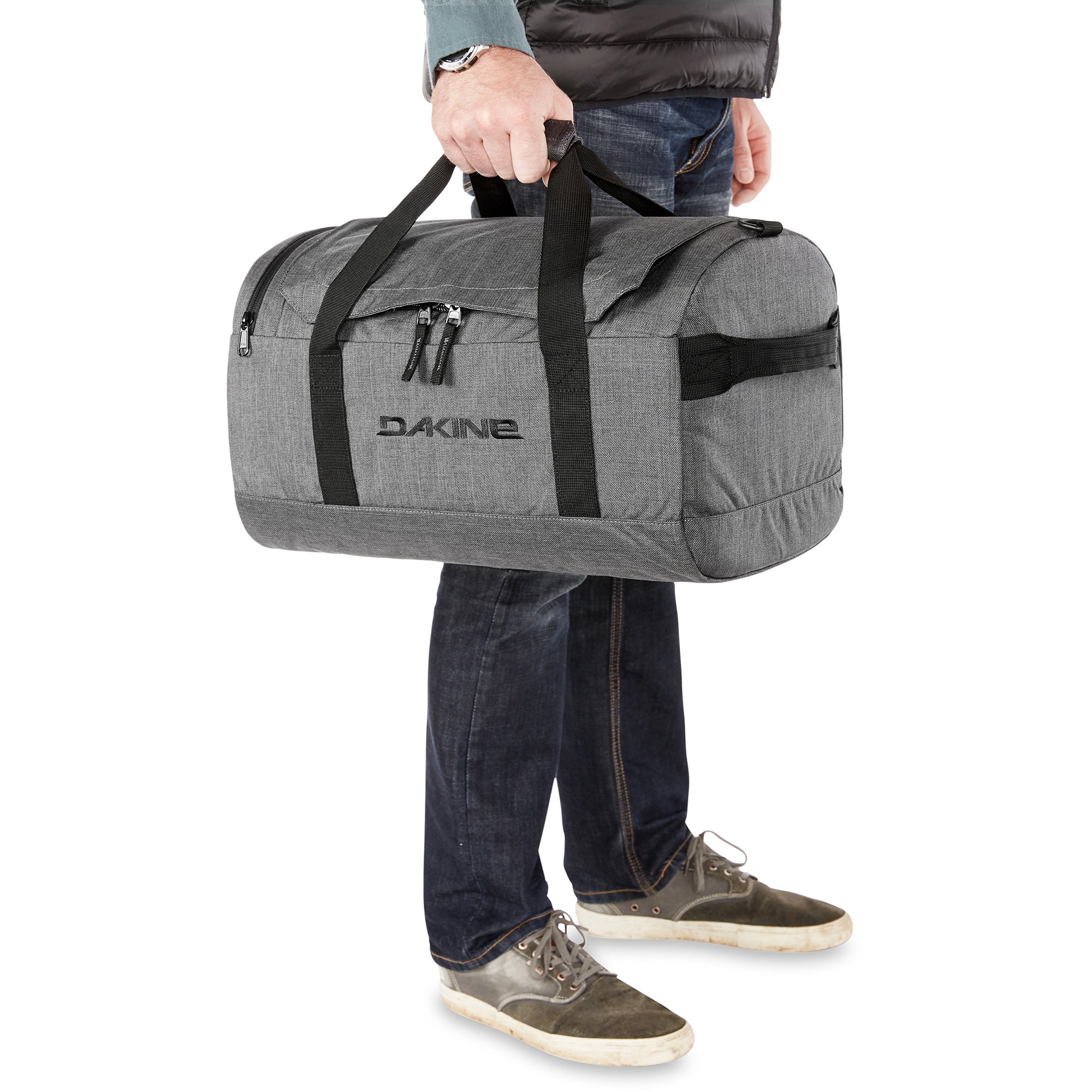 EQ Duffle 35L Travel Backpack - Waterproof Gym Bag with Laptop Compartment | Midnight Blooms Floral Print | Perfect for Gym, Travel & Weekend Getaways