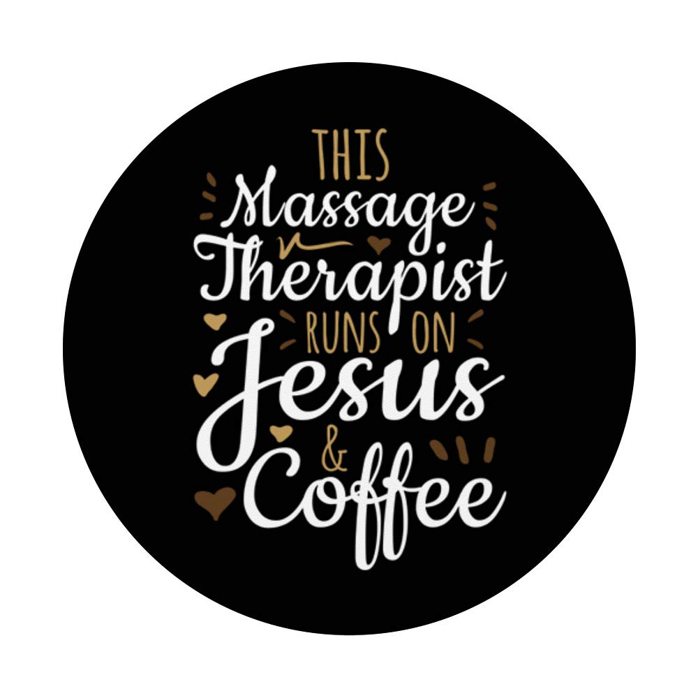 Licensed Massage Therapist Coffee LMT Gift - Swappable PopSockets PopGrip for Phones & Tablets - Perfect for Massage Therapists, Coffee Lovers & Healthcare Professionals