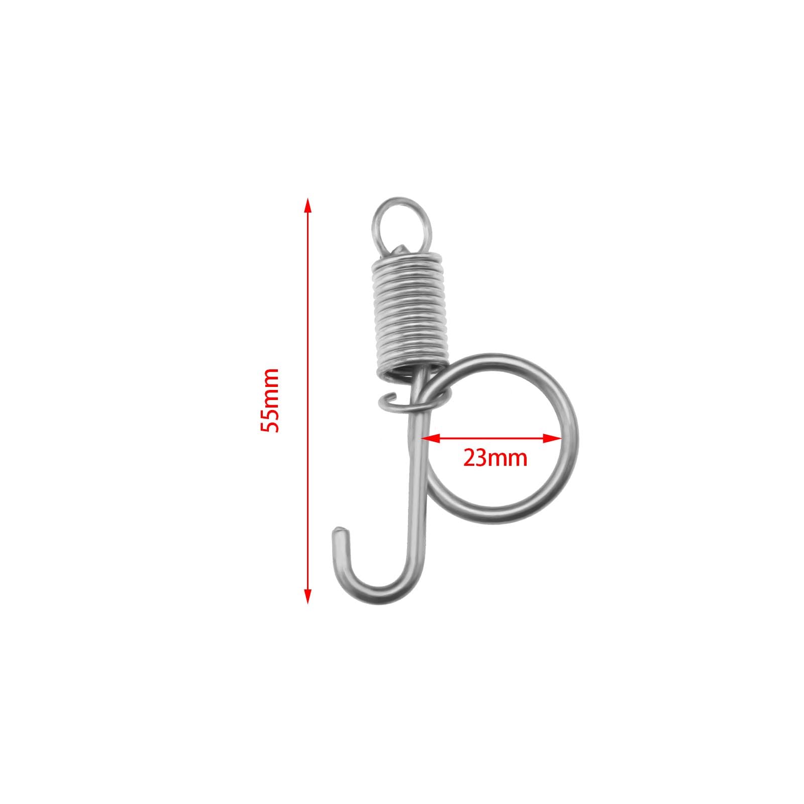 30Pcs Spring Hook Cage for Chickens Pigeons Rabbits - Durable 55mm Iron Wire Latch for Secure Door Fixing